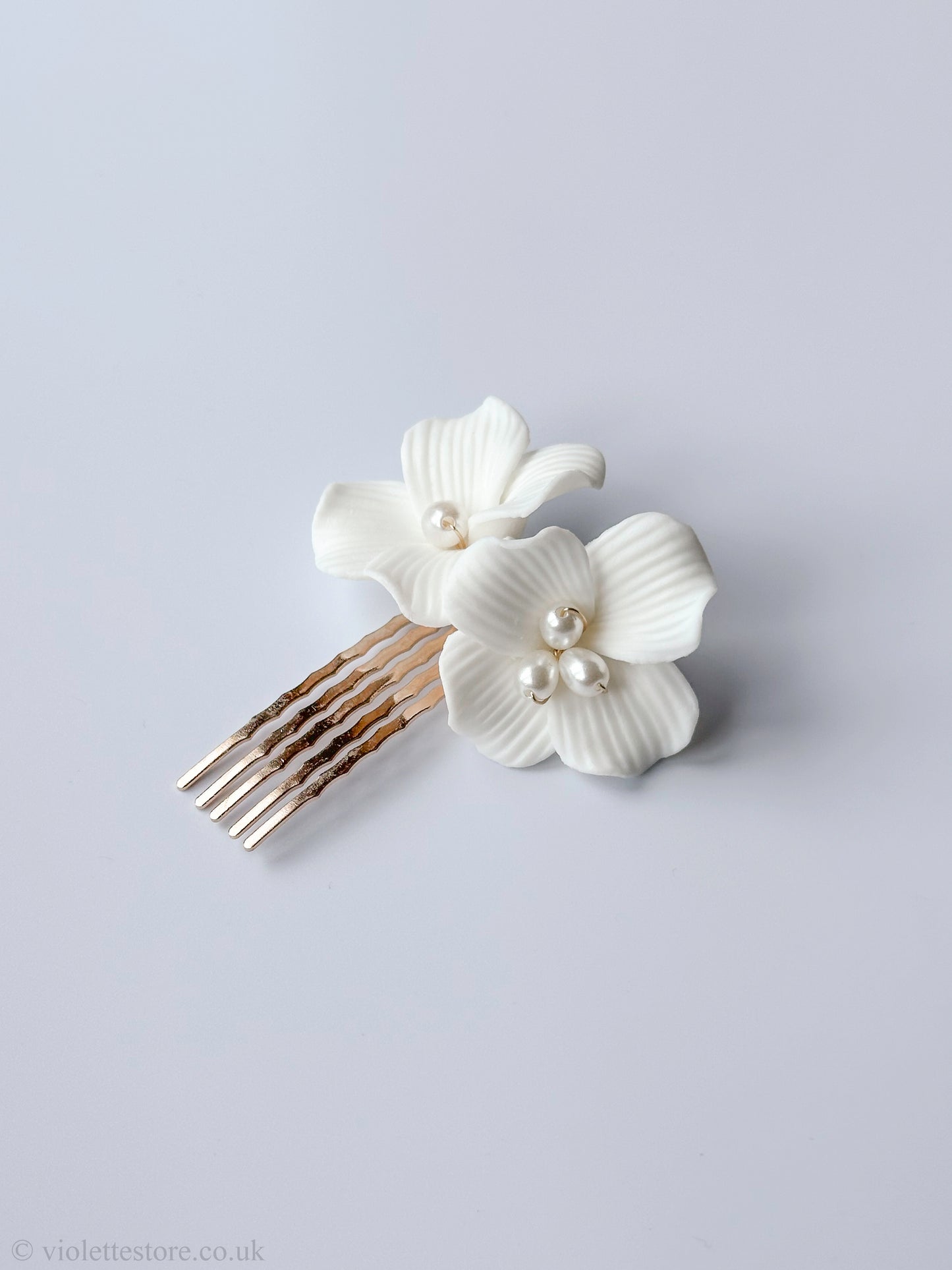 Porcelain Bridal Side Hair Comb