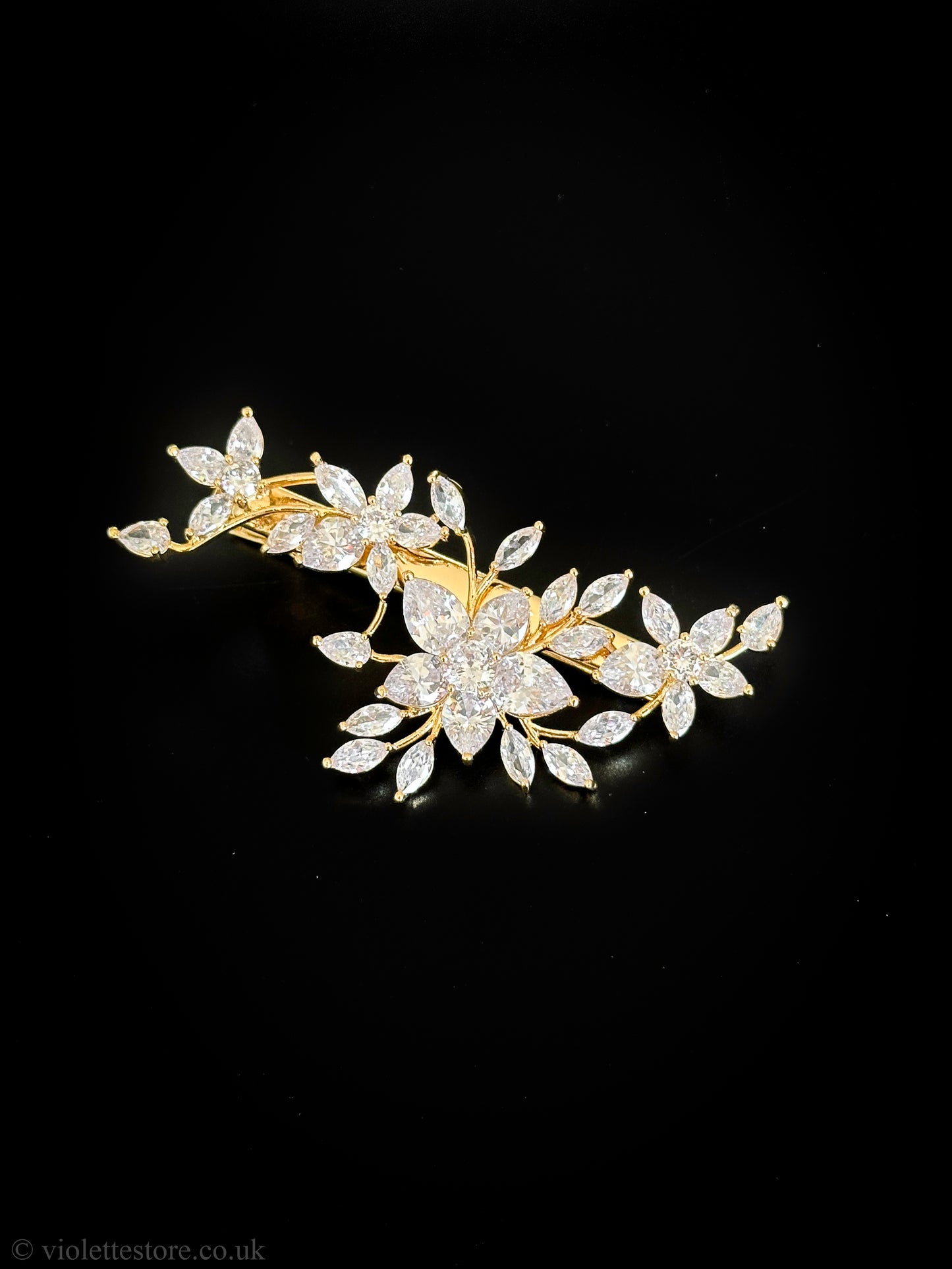 Cubic Zirconia Hair Clips