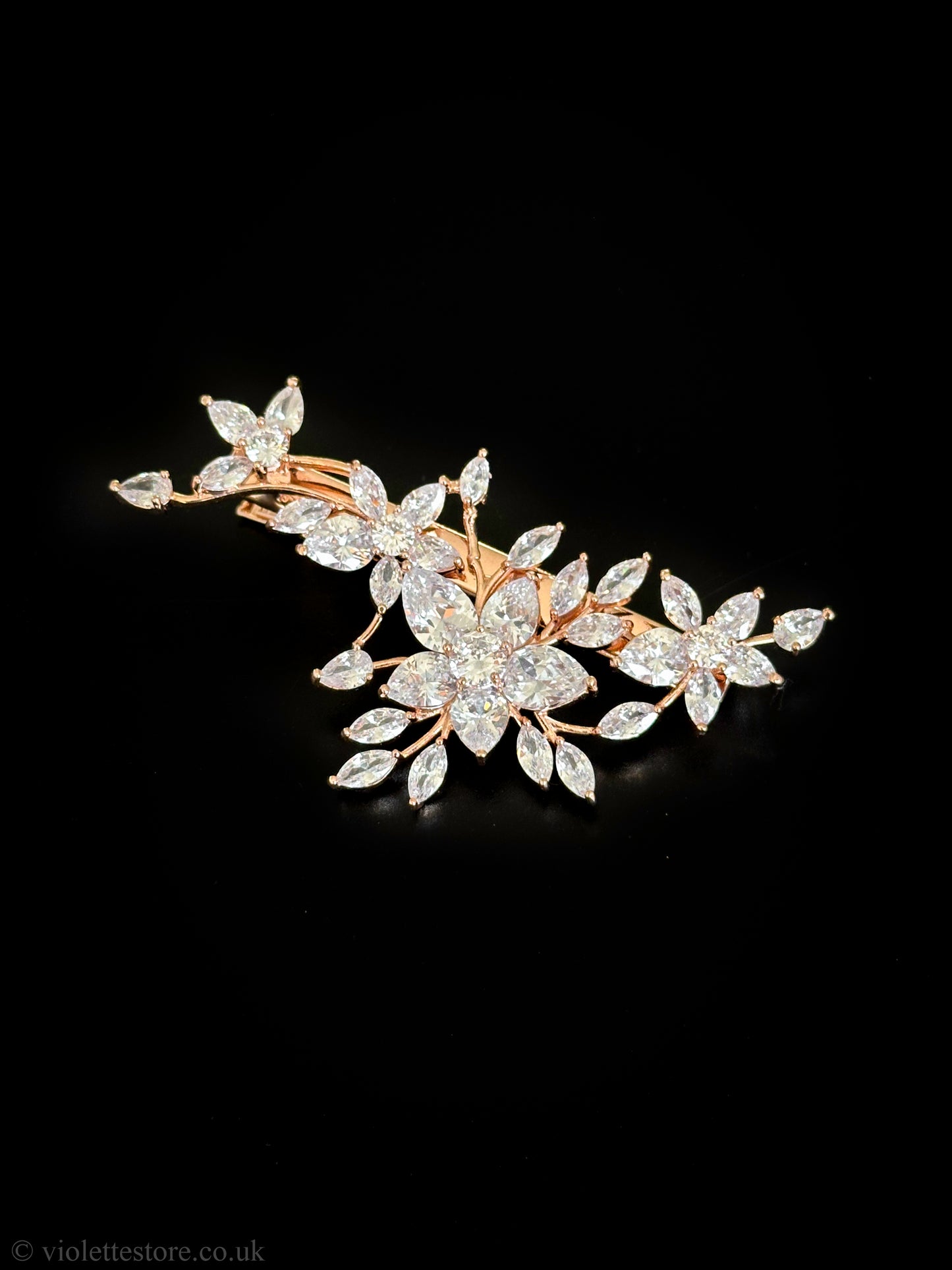 Cubic Zirconia Hair Clips