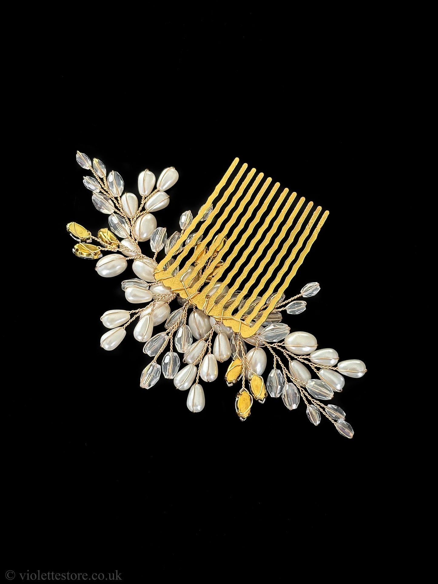 Pearl Wedding Hair Comb