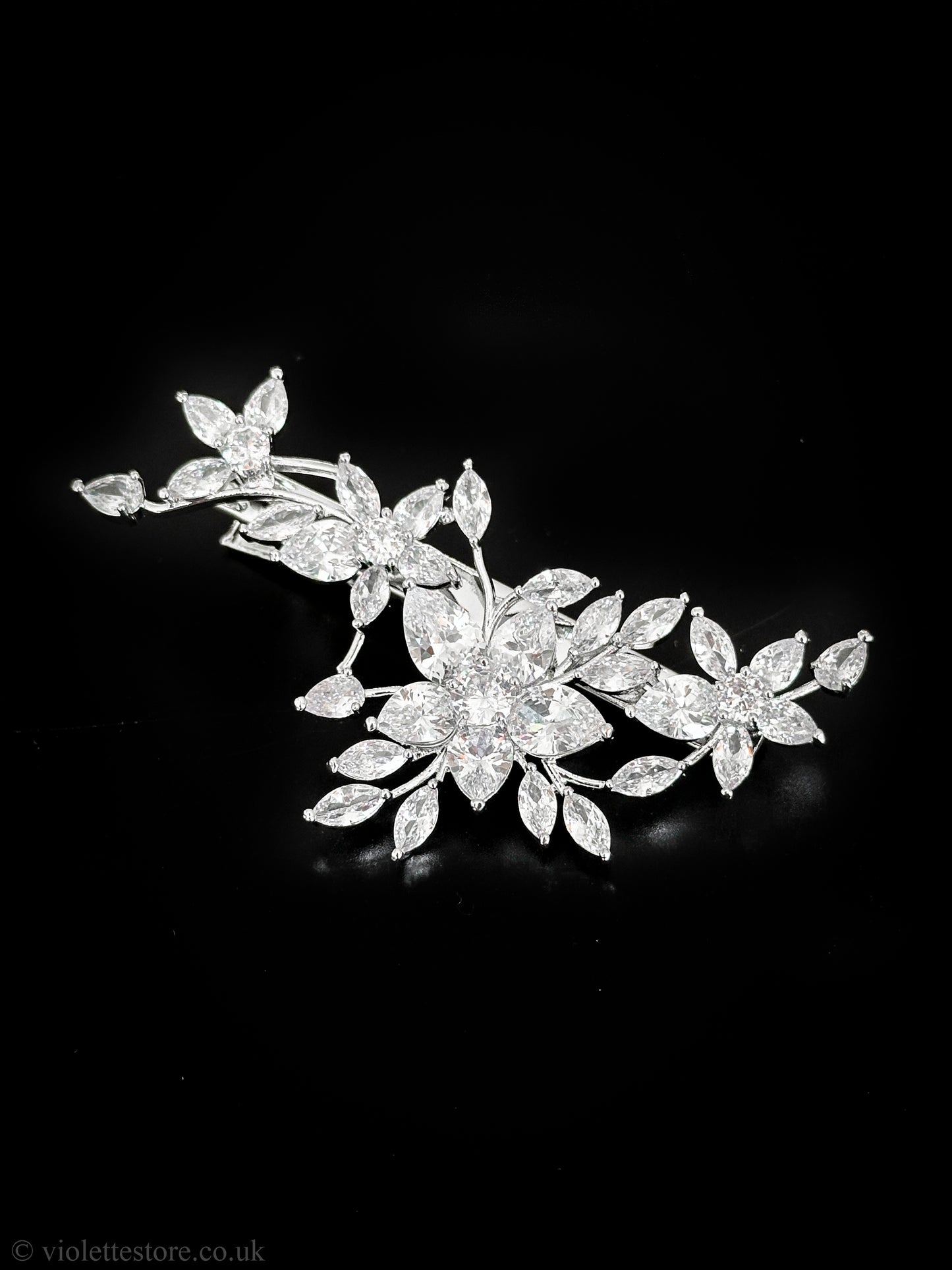 Cubic Zirconia Hair Clips
