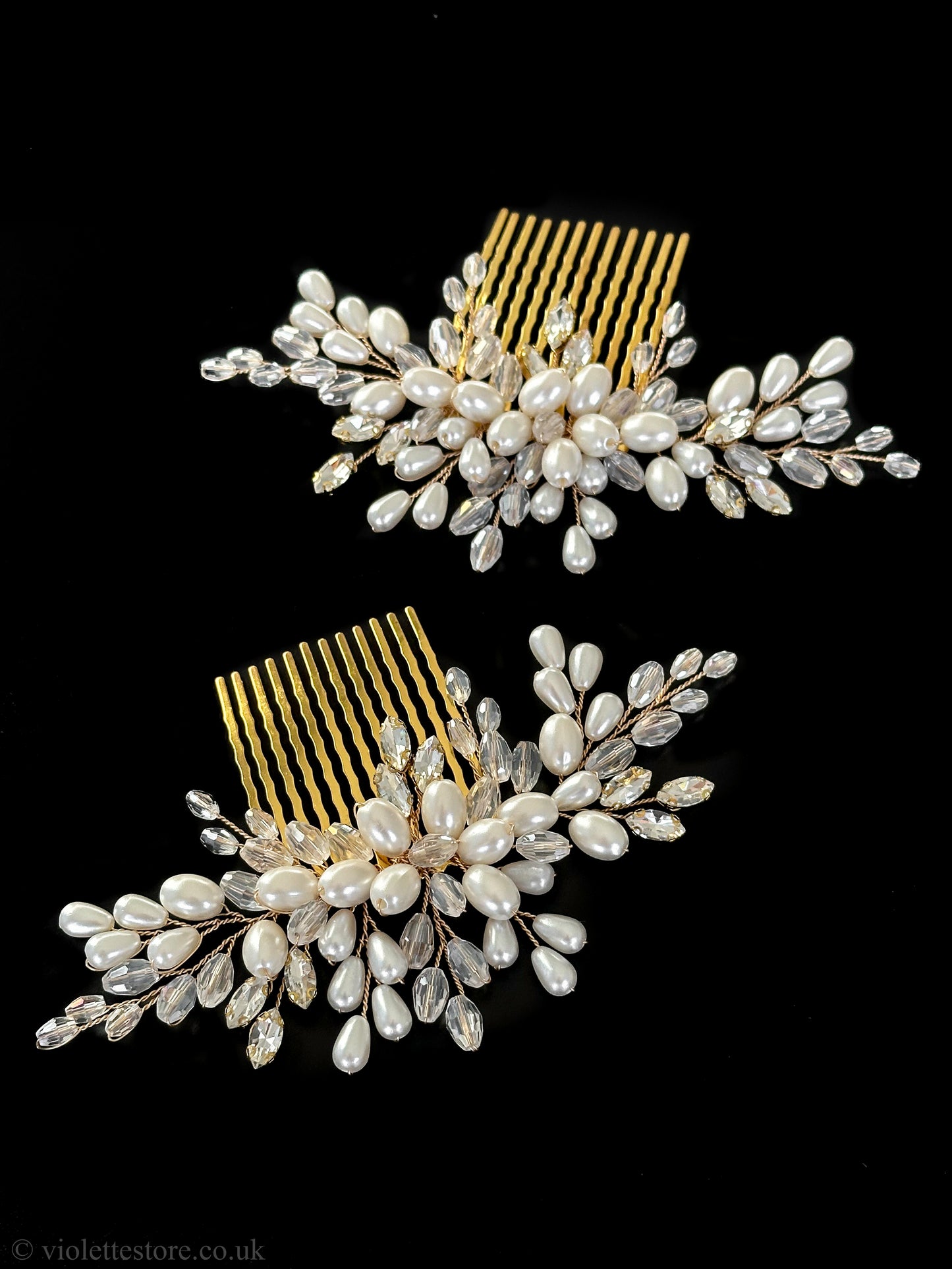 Pearl Wedding Hair Comb