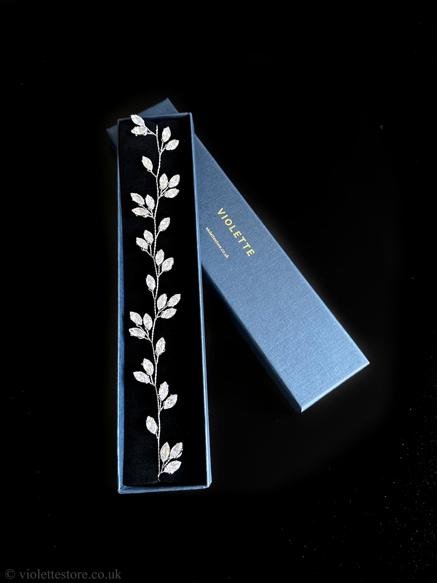 CZ Silver Hair Vine