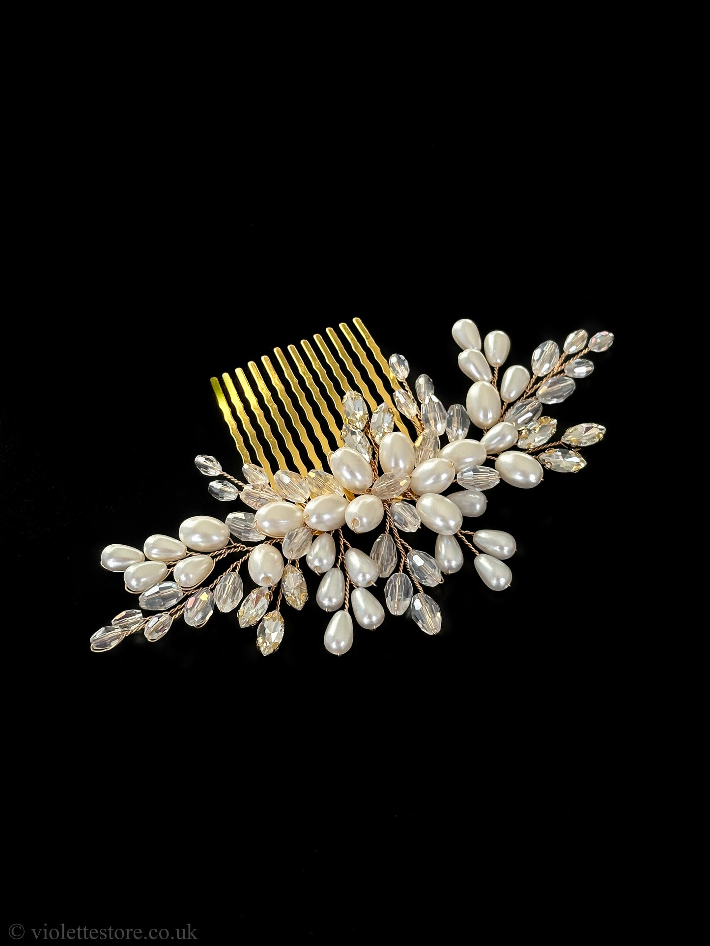Pearl Wedding Hair Comb