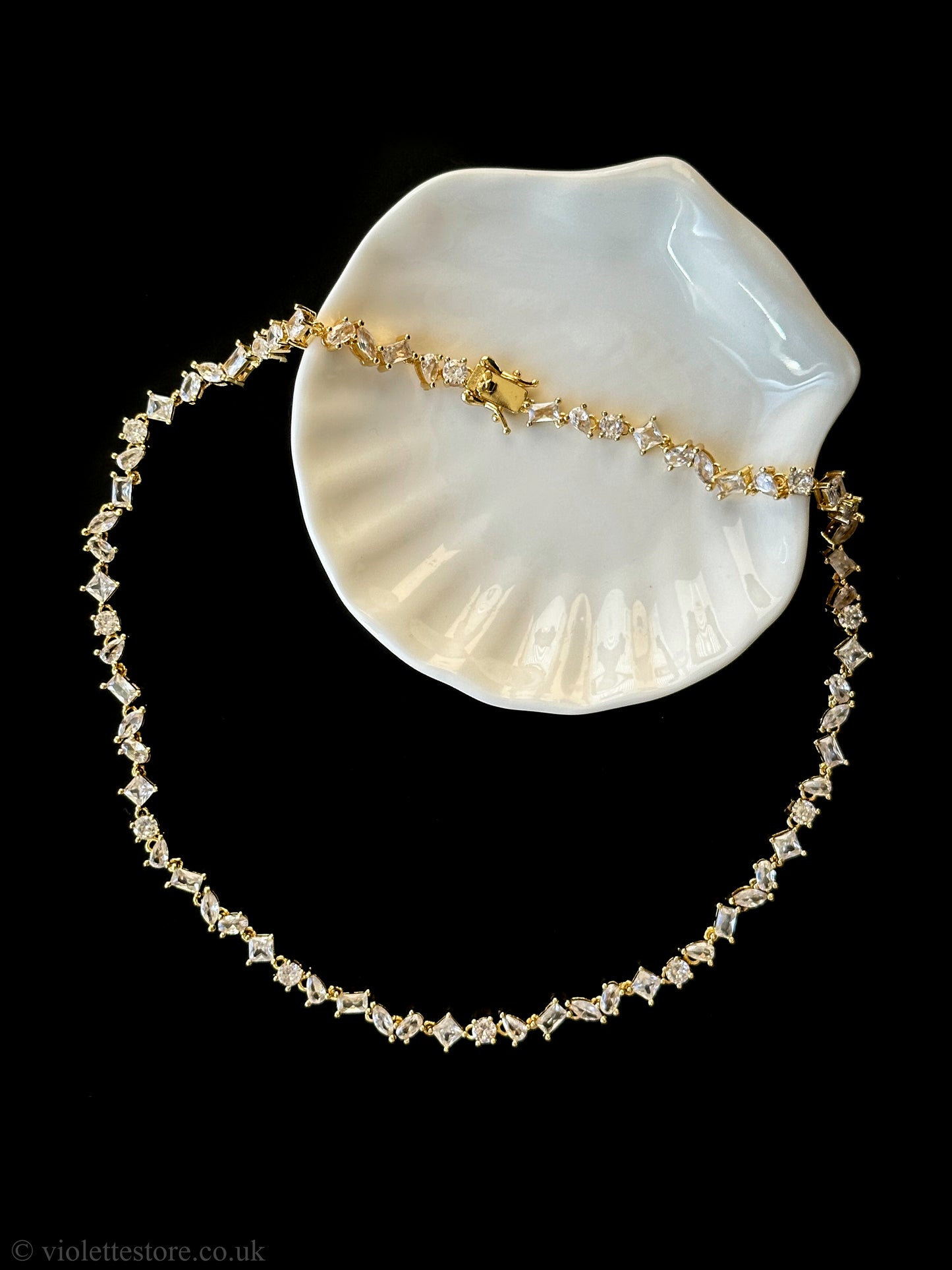 CZ Gold Necklace