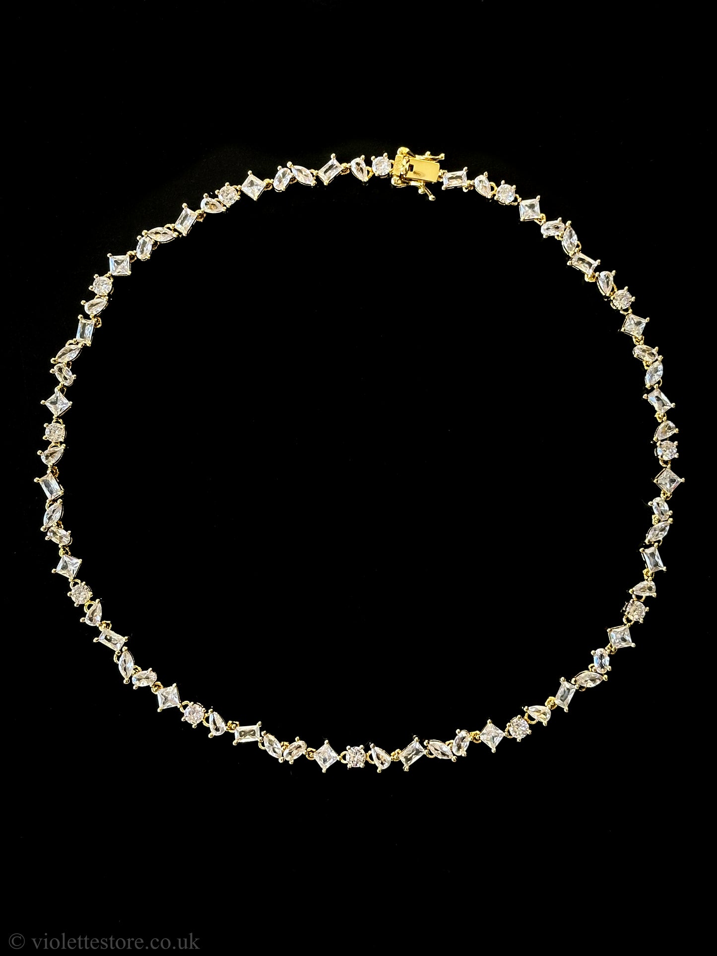 CZ Gold Necklace