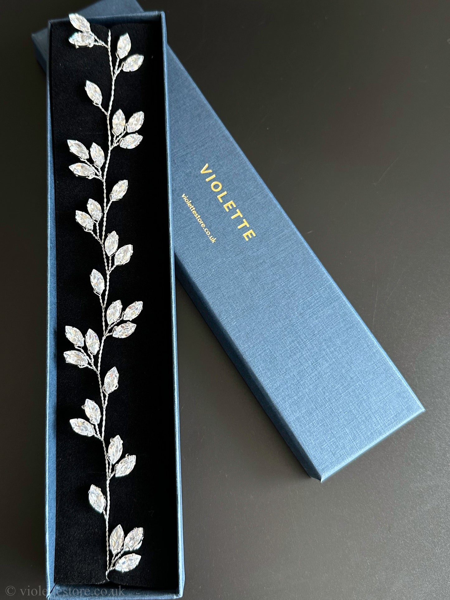 CZ Silver Hair Vine