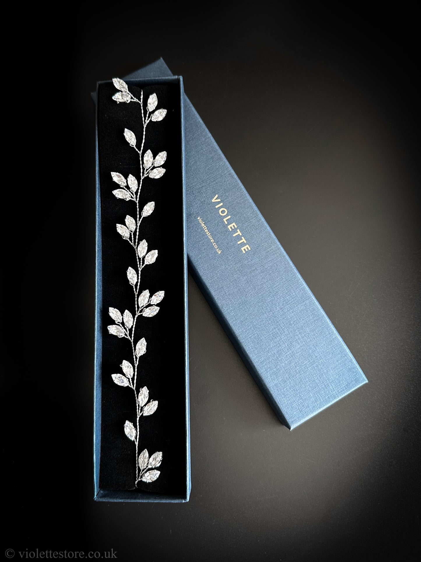 CZ Silver Hair Vine