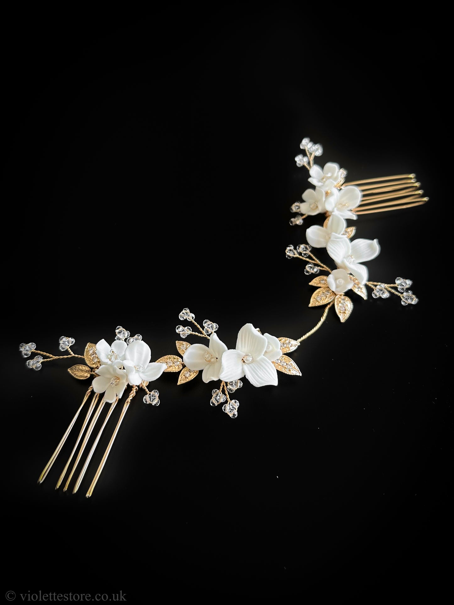 White Wedding Hair Piece