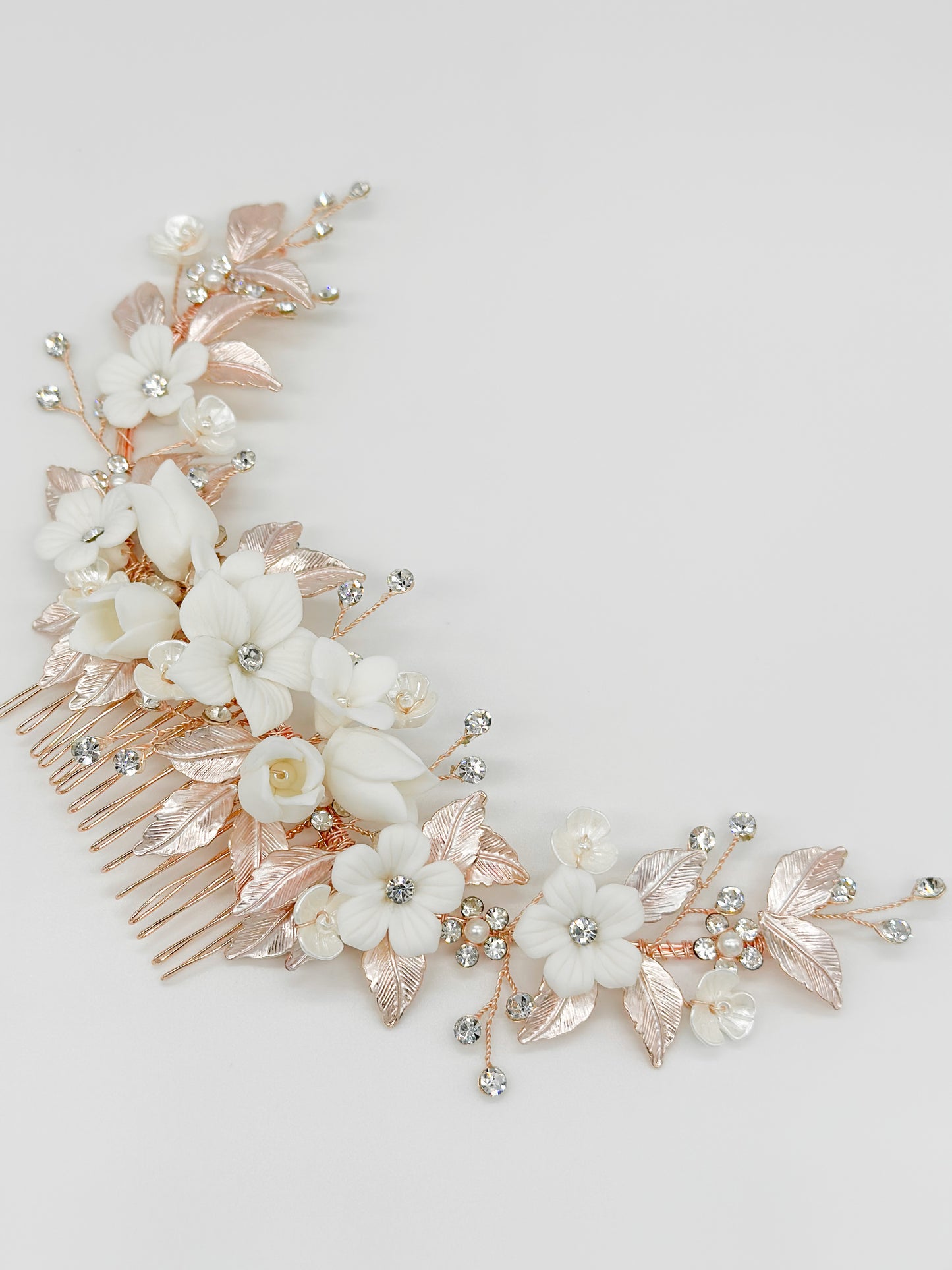 Vivi Rose Gold and Silver Hair Comb