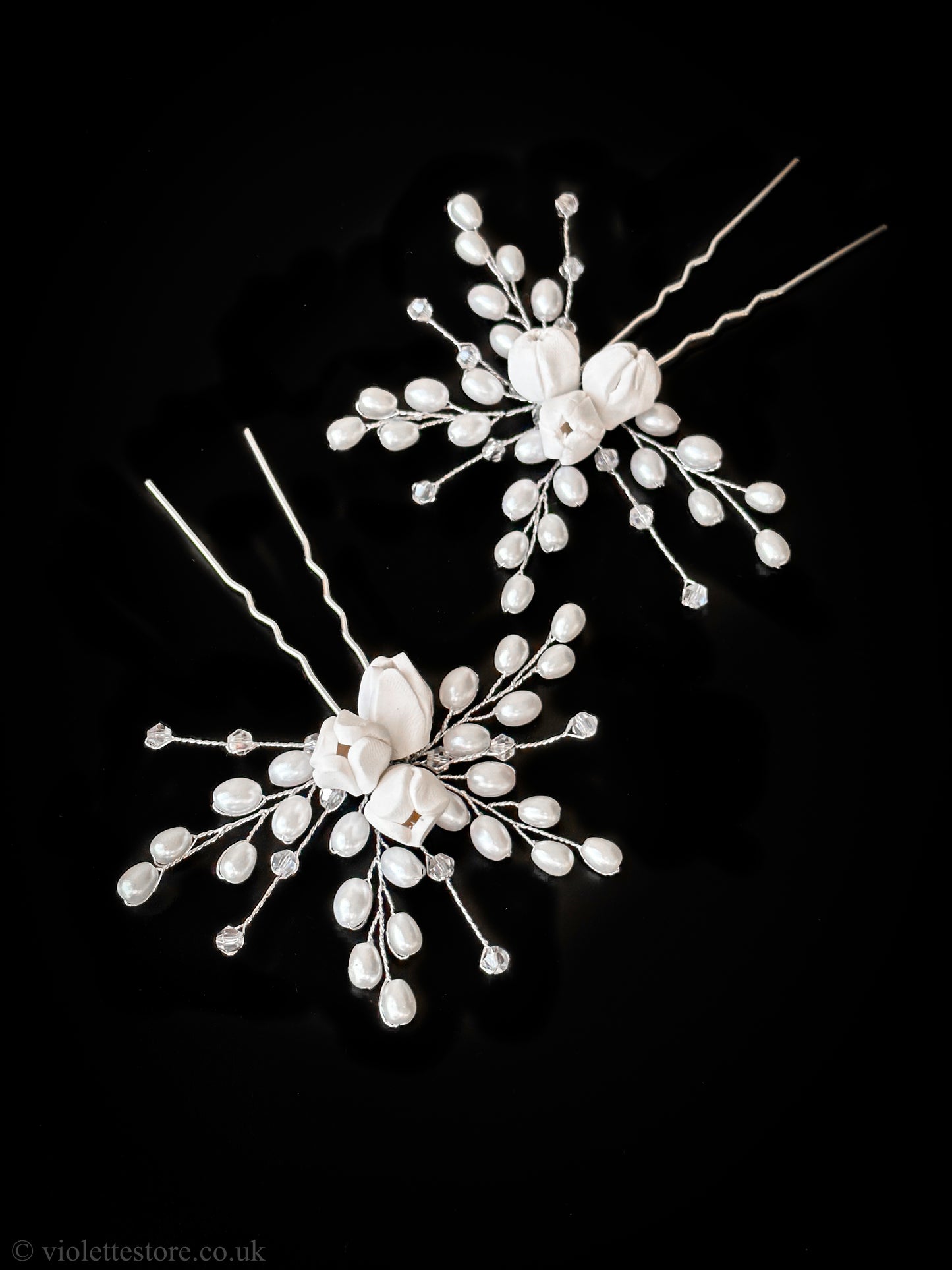 Flower Hair Pins for Bride