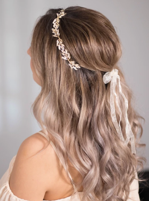 Gold Wedding Hair Vine