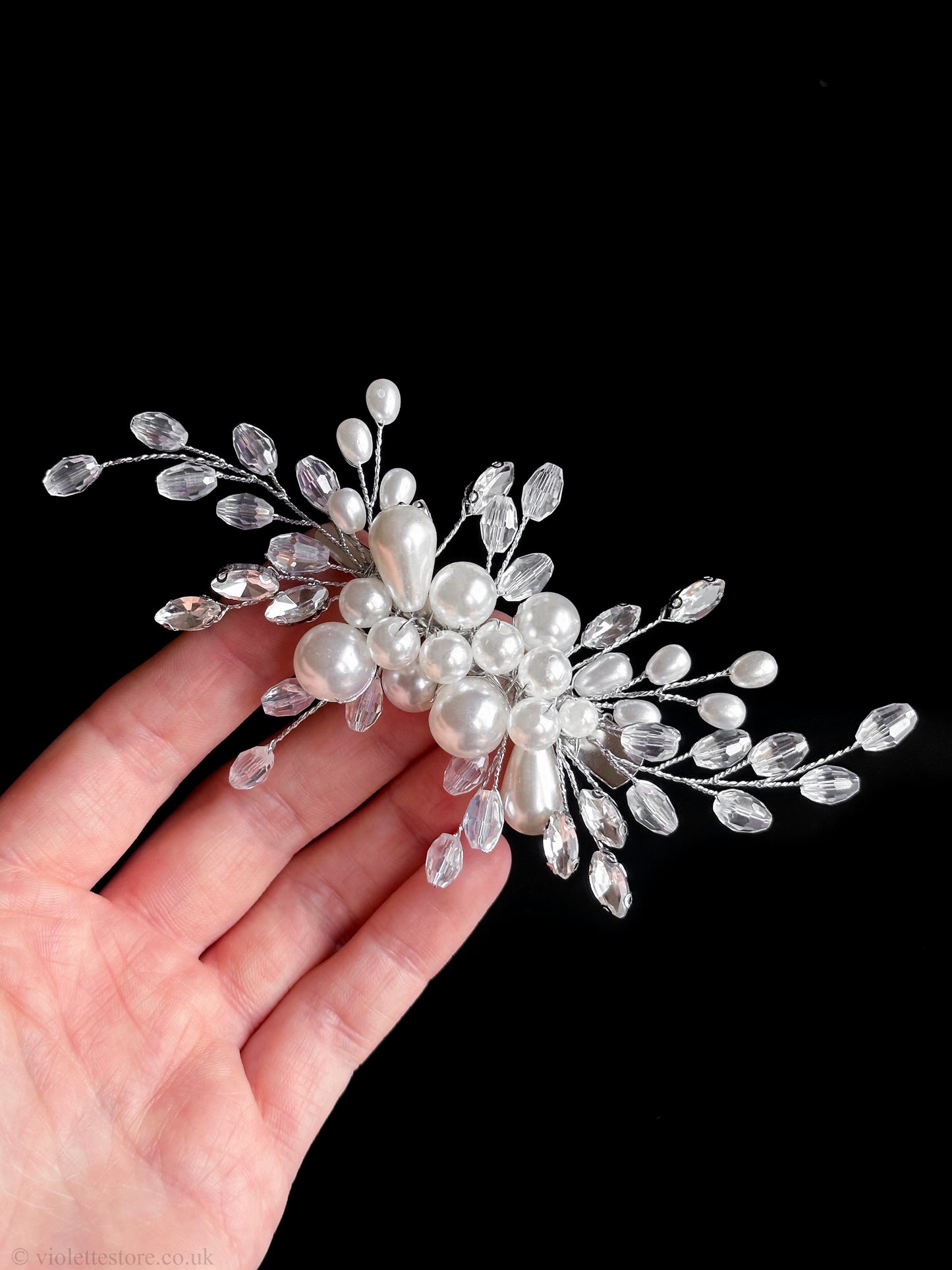 Bride's Pearl Hair Accessory