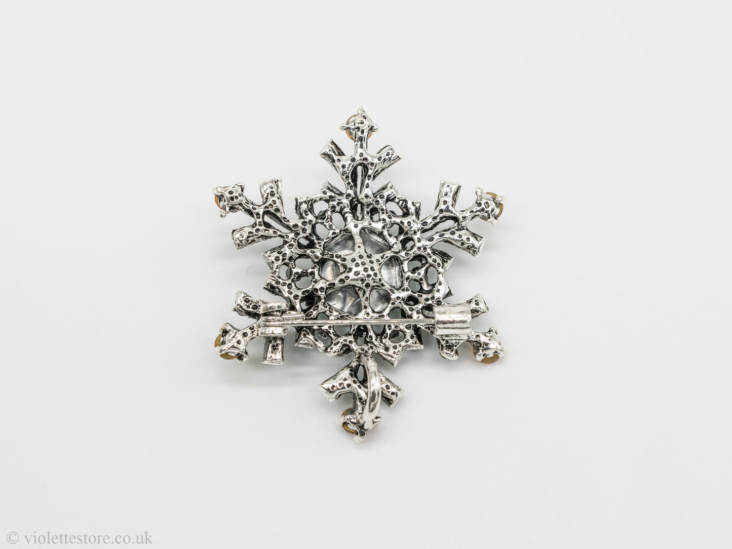 Snowflake Christmas Brooch 2024