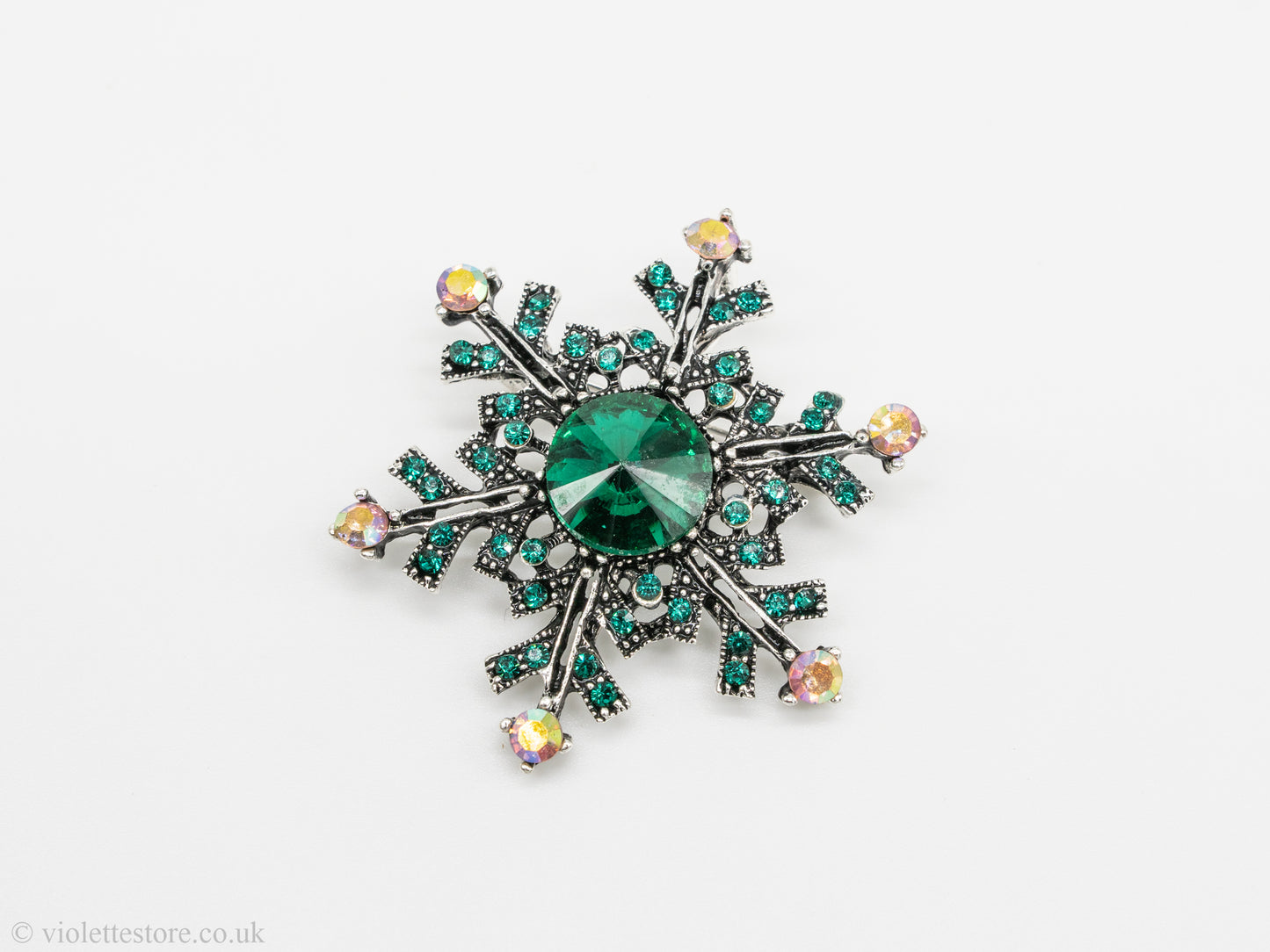 Snowflake Christmas Brooch 2024