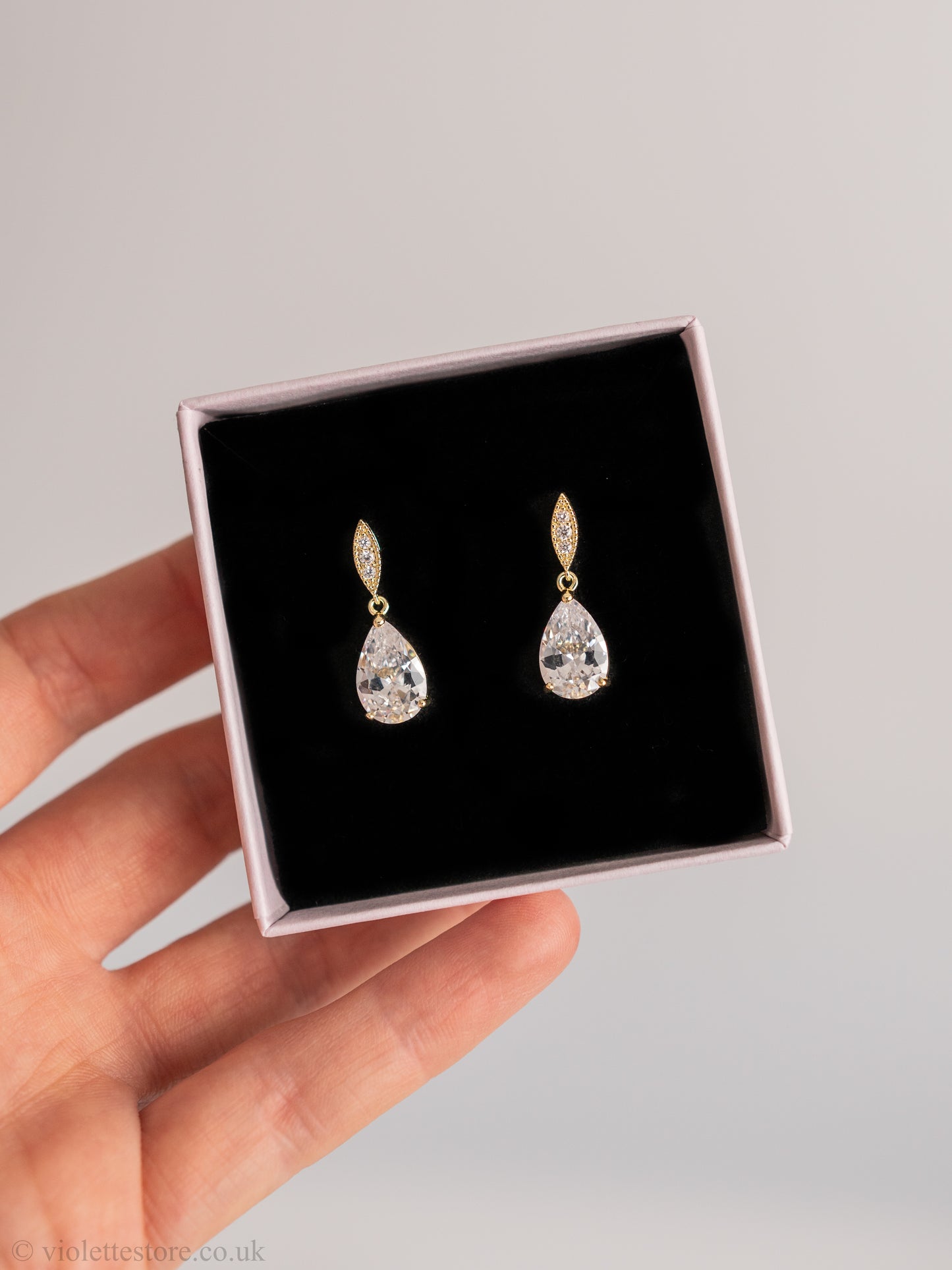 Victoria Gold CZ Earrings