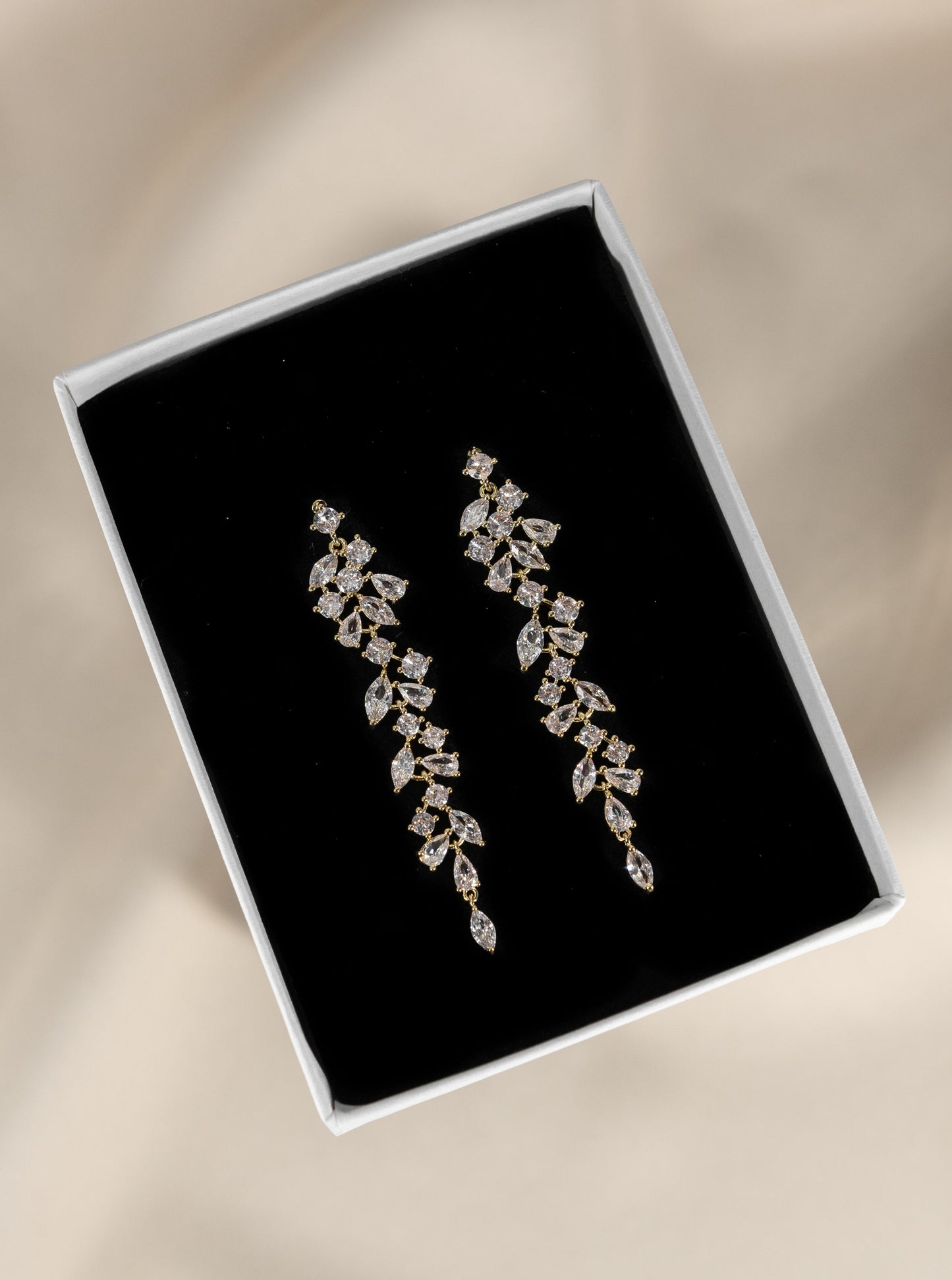 Tayla CZ long earrings