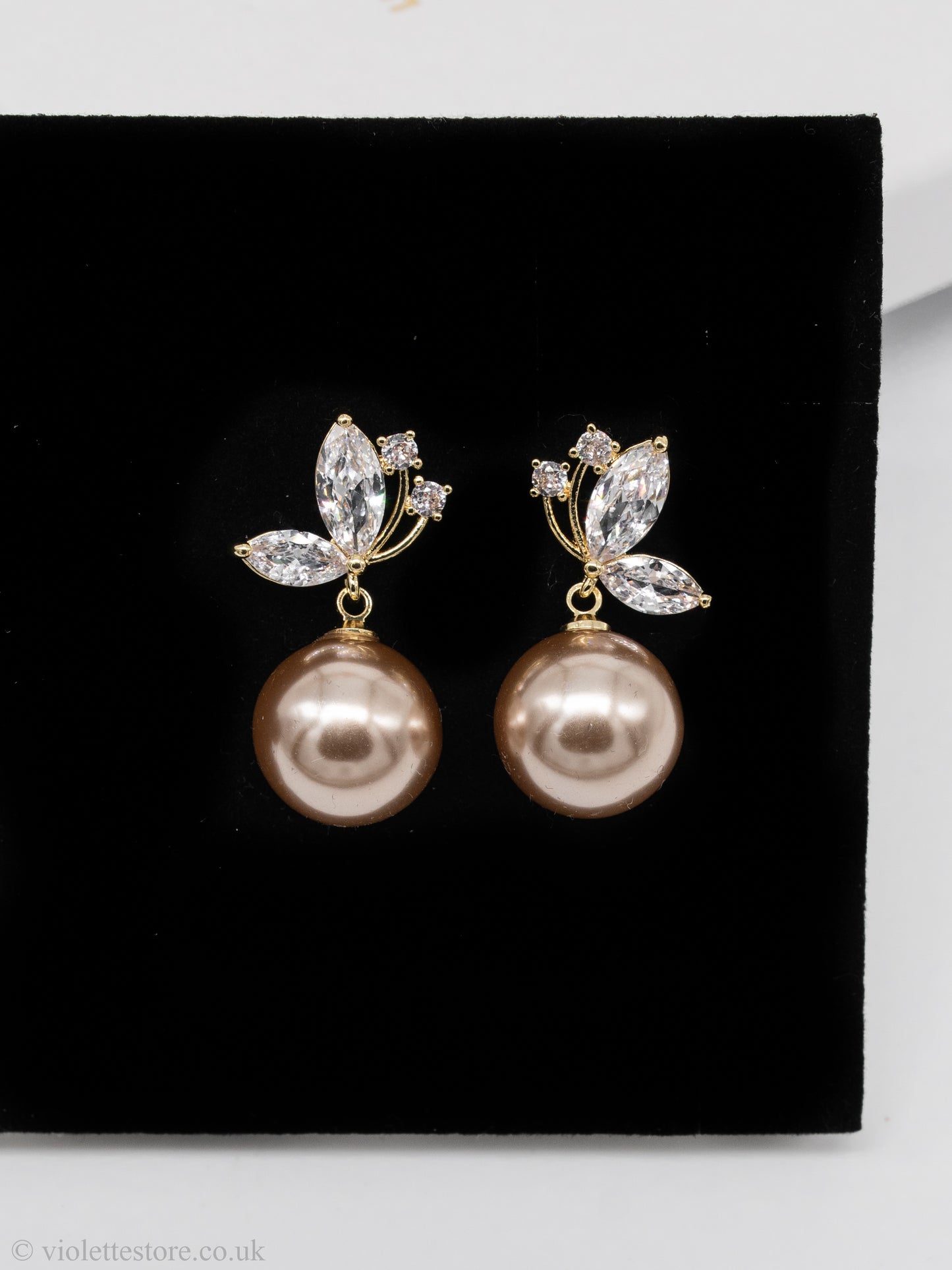 Gold Crystal Earrings