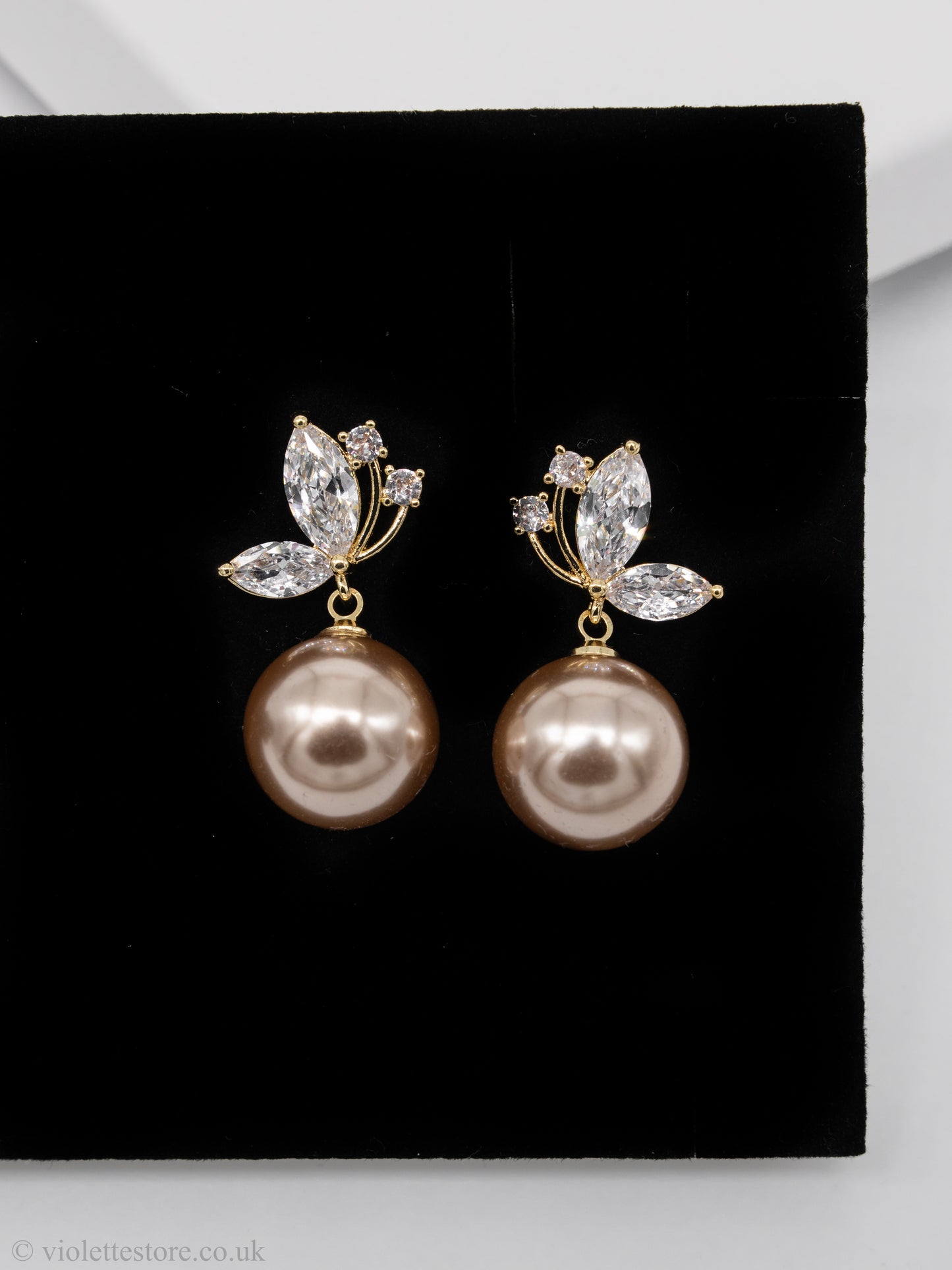 Gold Crystal Earrings