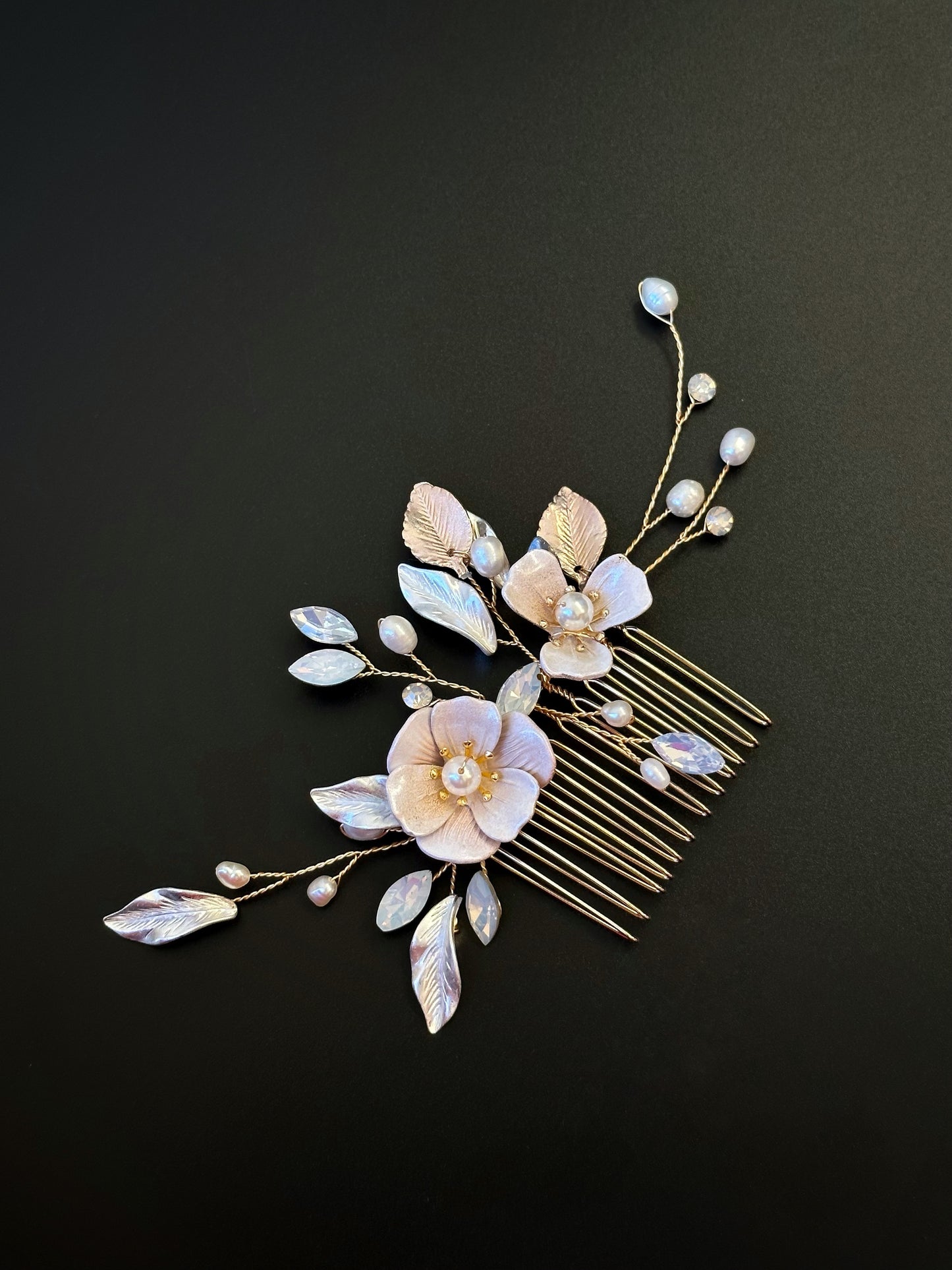 Flower Hair Comb for Bride