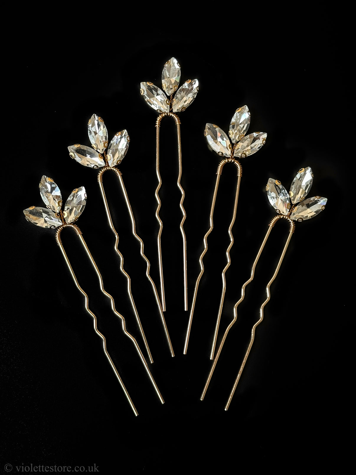 Crystal Hair Pins For Brides And Bridesmaid Wedding Hair Accessories