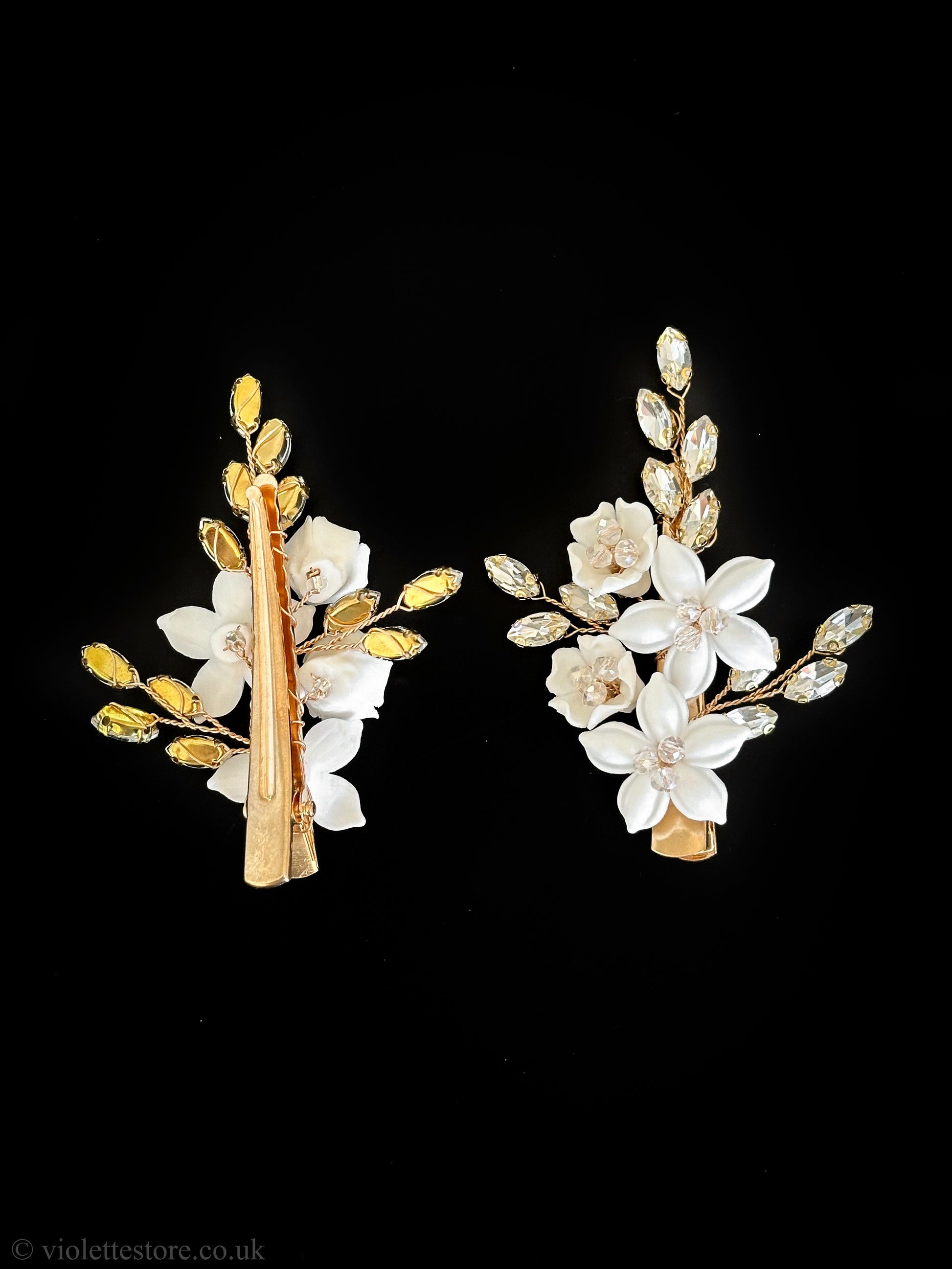 Gold Hair Clip for Bride