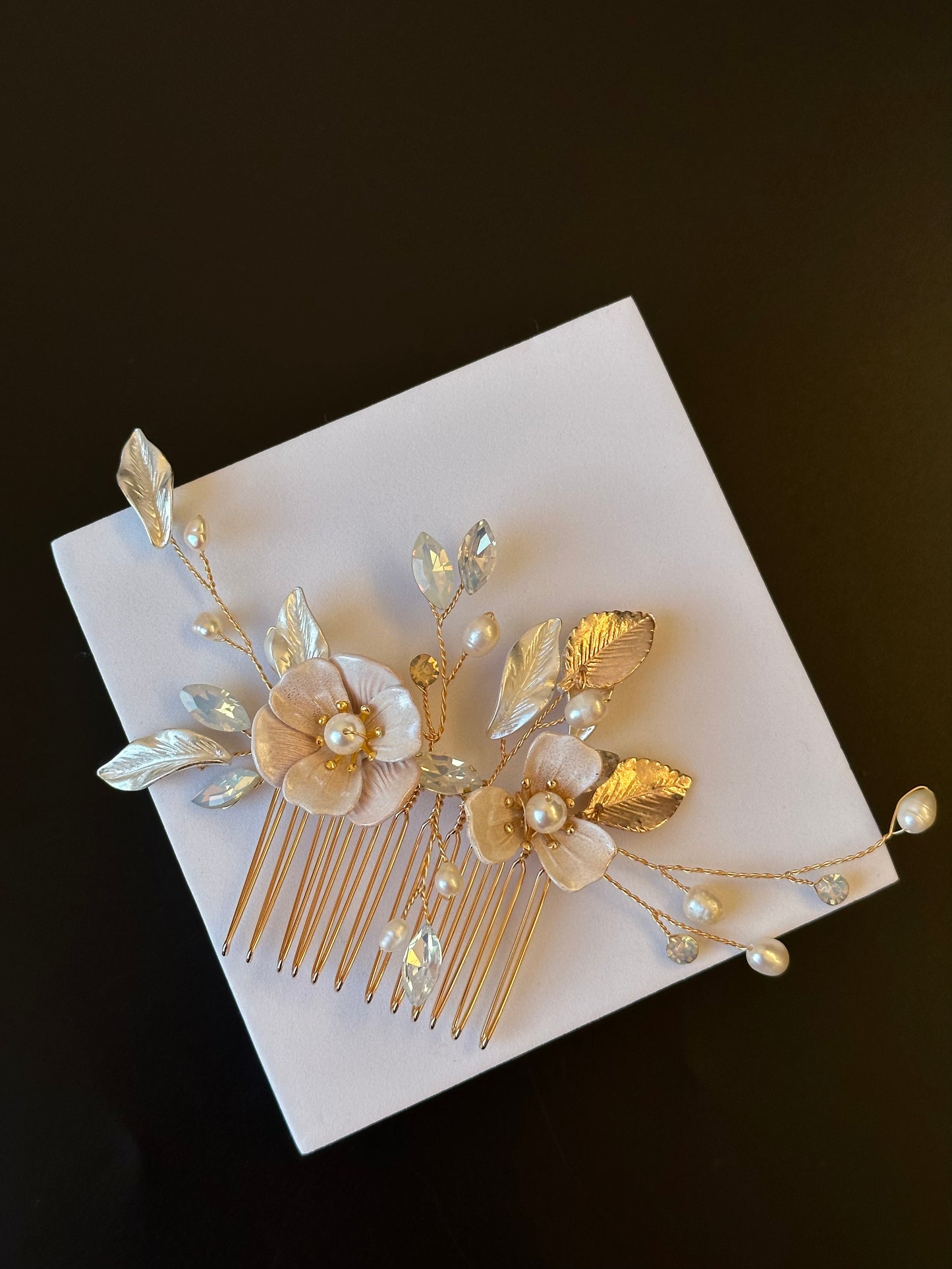 Flower Hair Comb for Bride