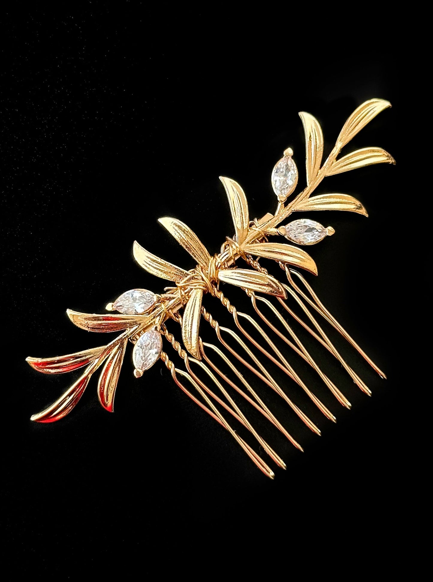 Gold Wedding Hair Comb