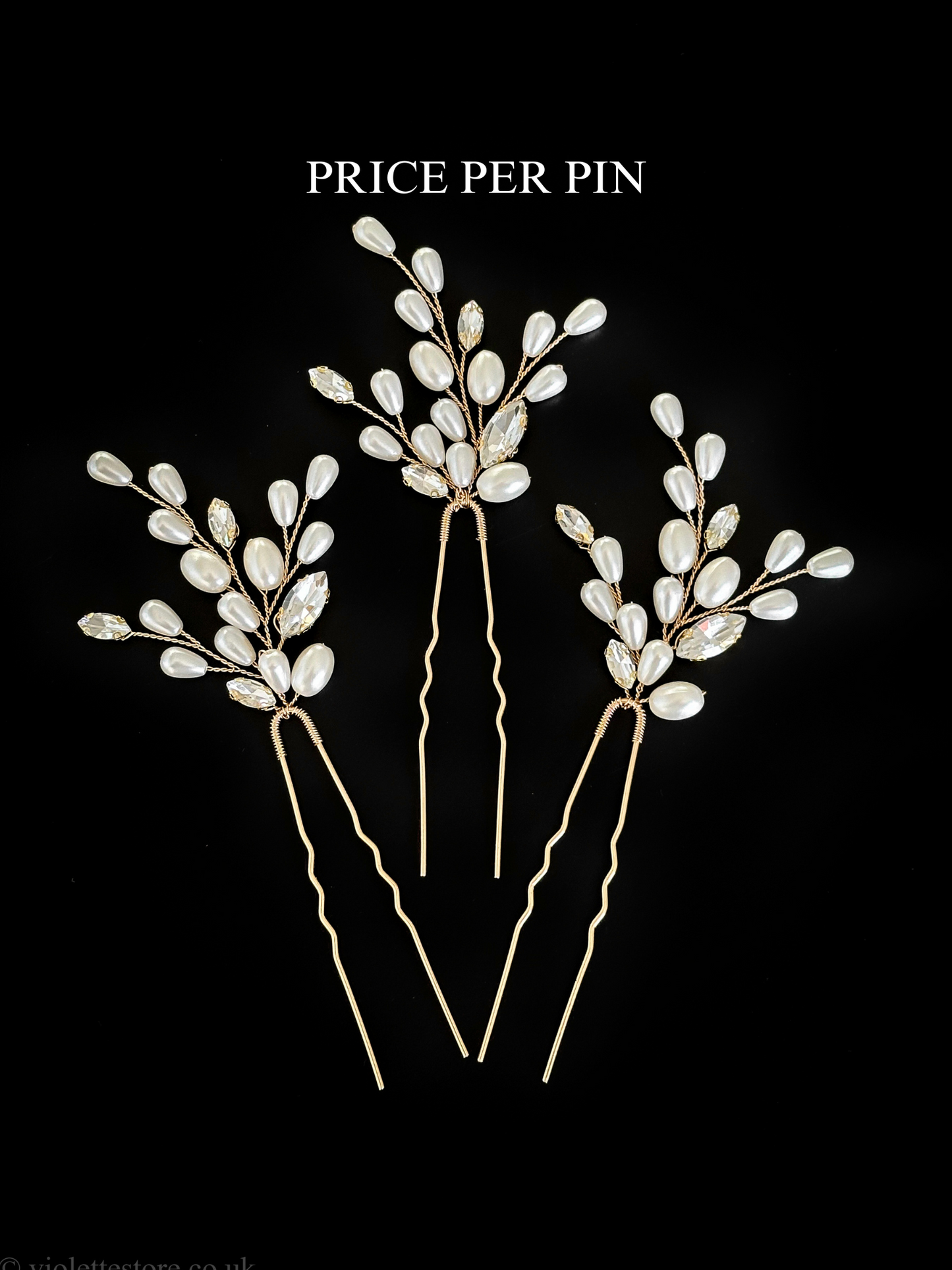 Gold Pearl Pins