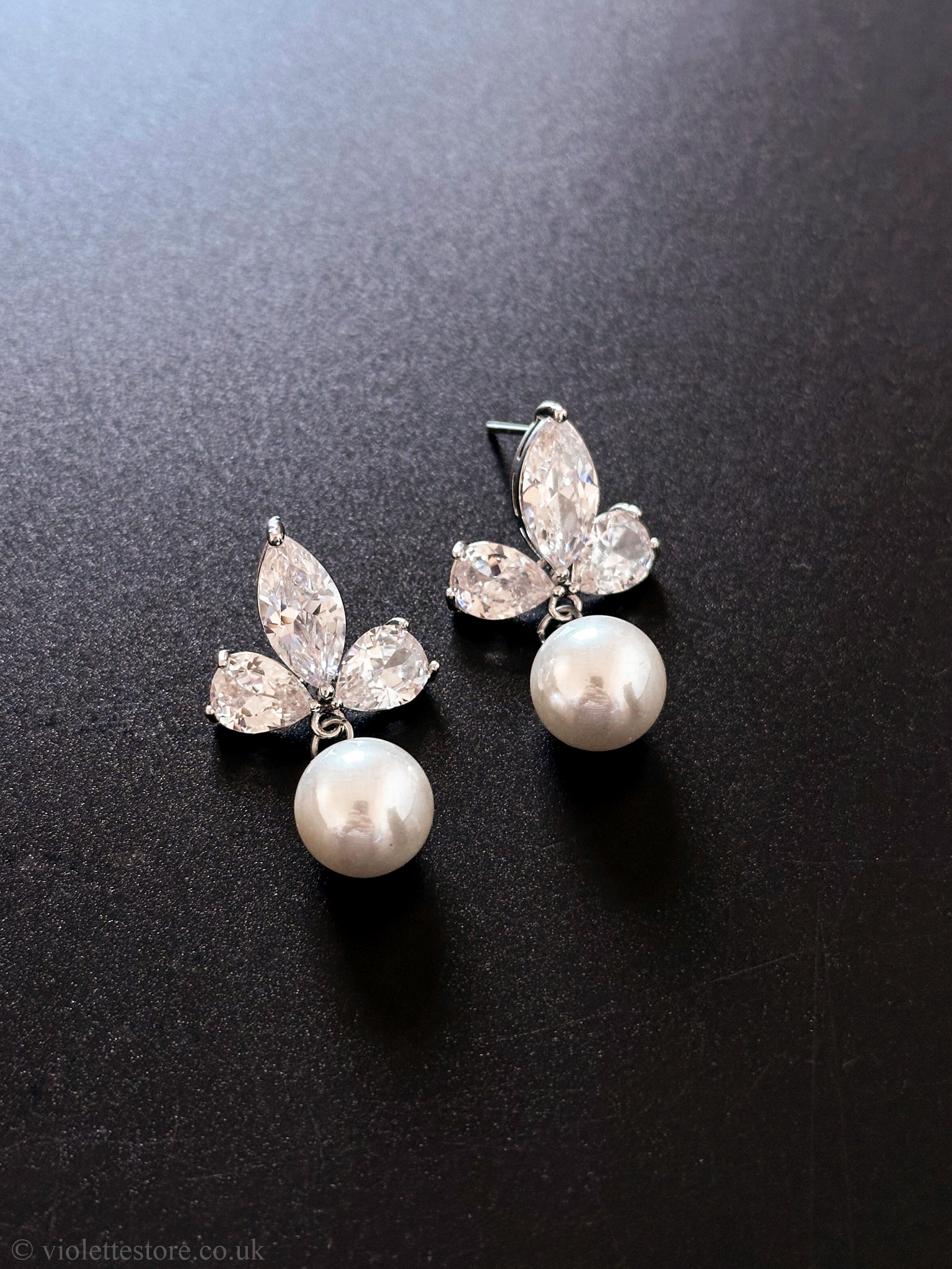 Pearl and Crystal Earrings