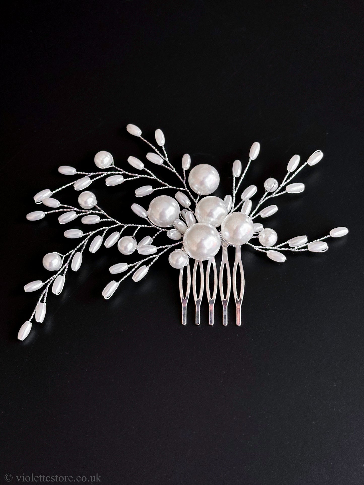 Pearl Hair Comb for Wedding Day