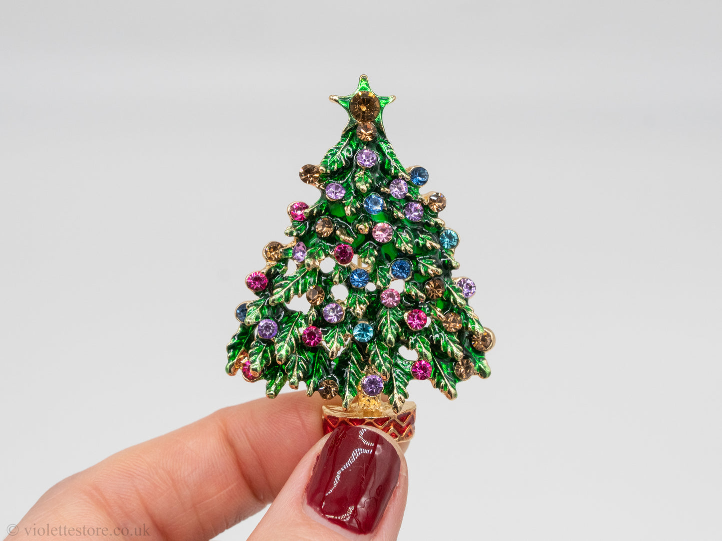 Tree Christmas Brooch