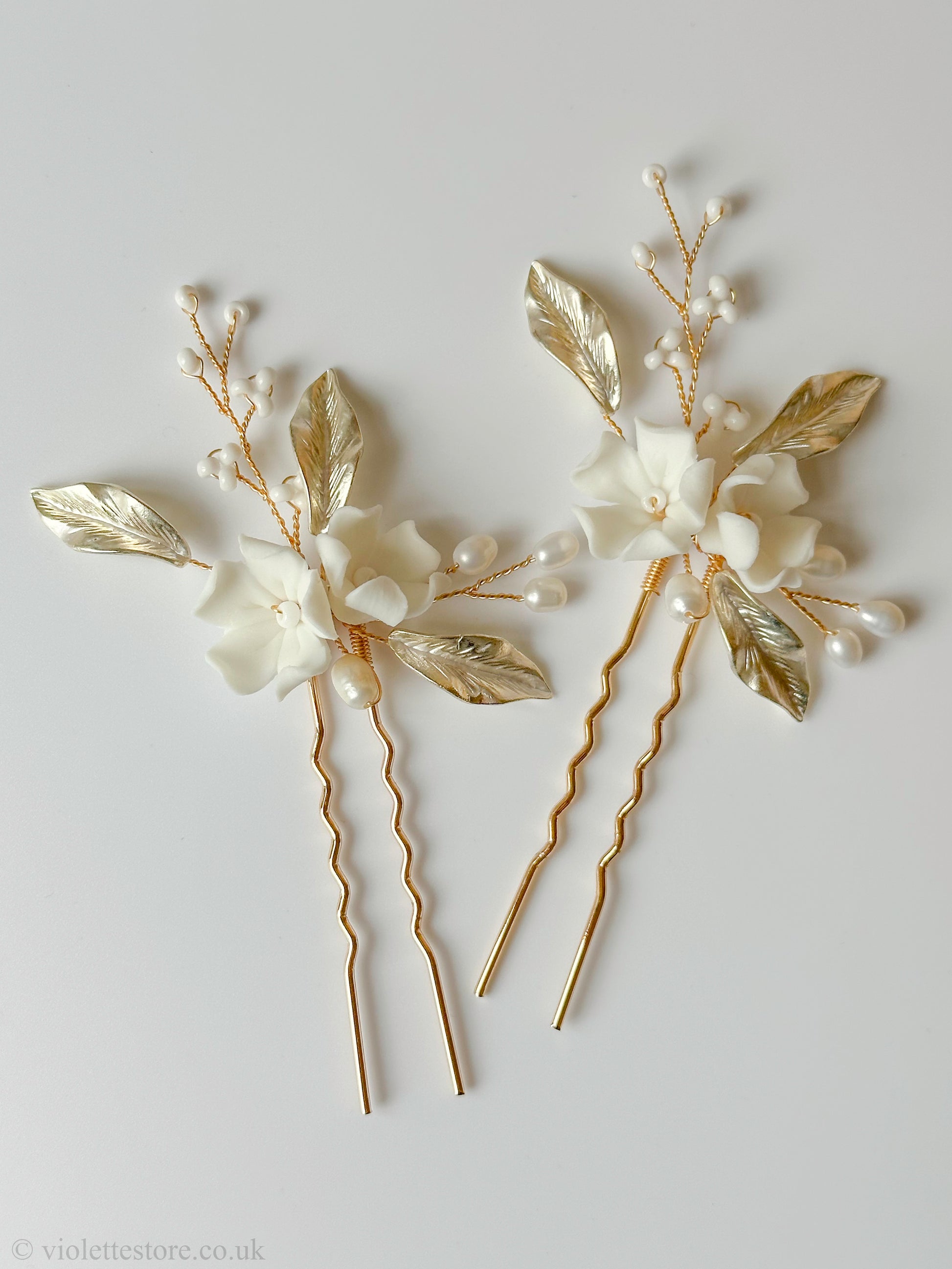 Handmade Hair Pins for Bride