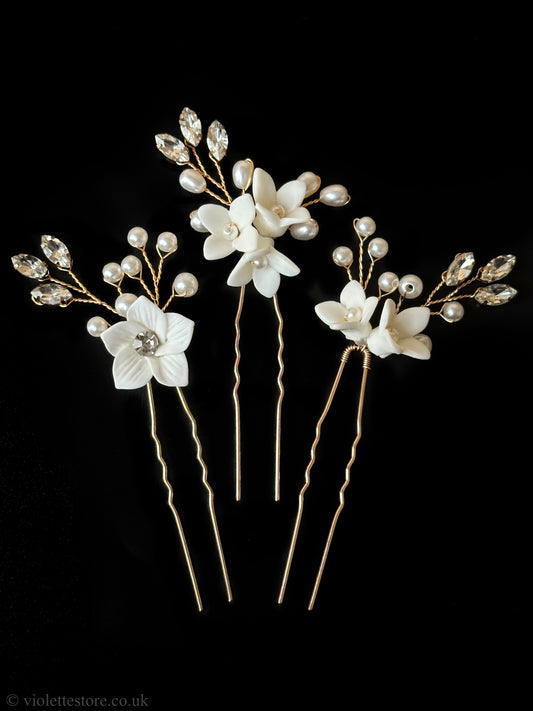 Set of 3 Hair Pins