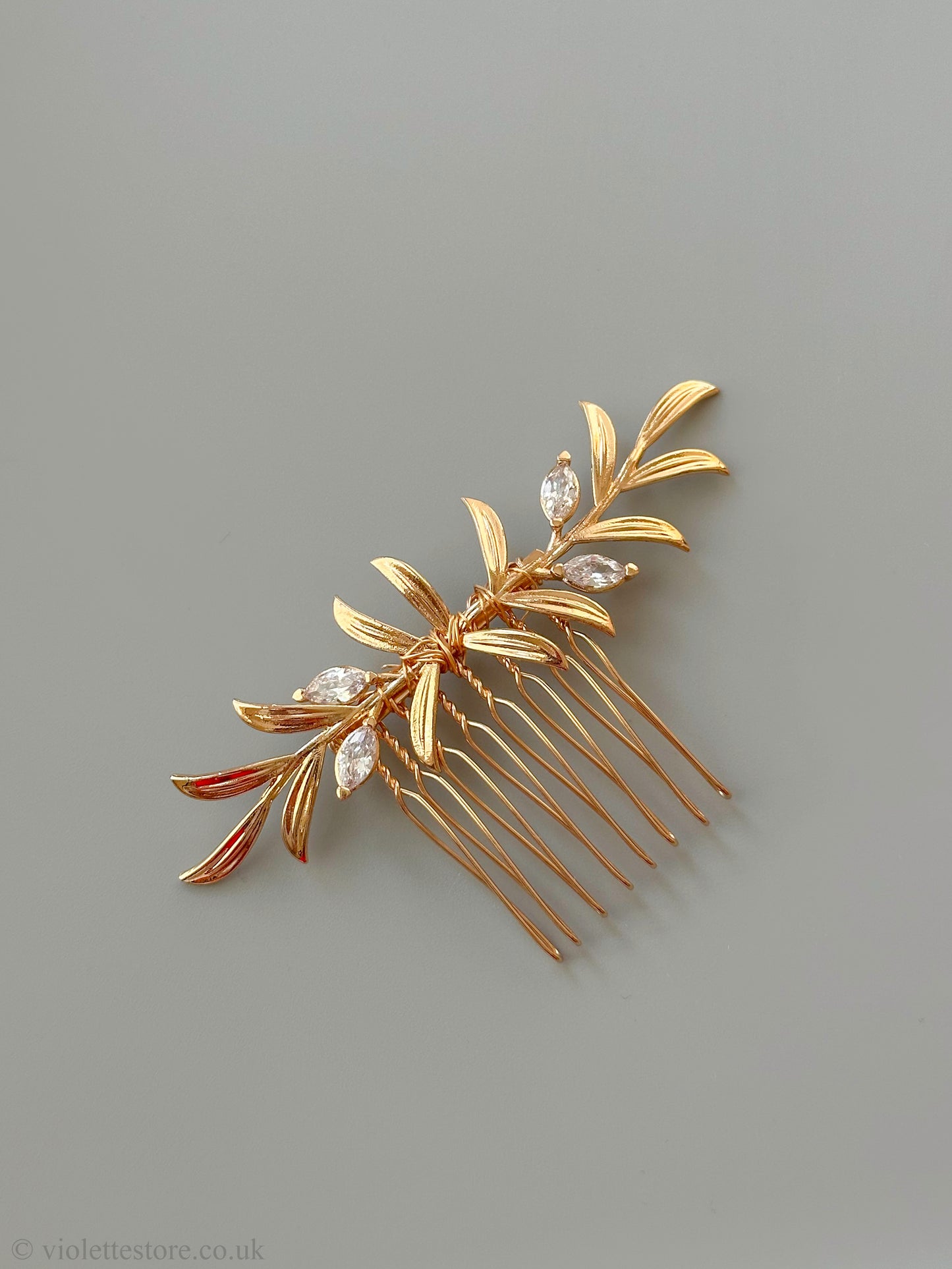 Gold Wedding Hair Comb