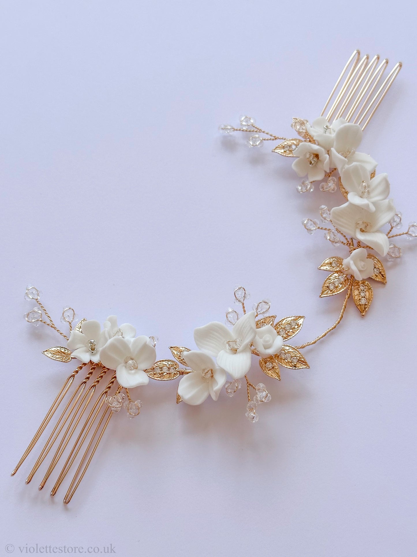 White Wedding Hair Piece