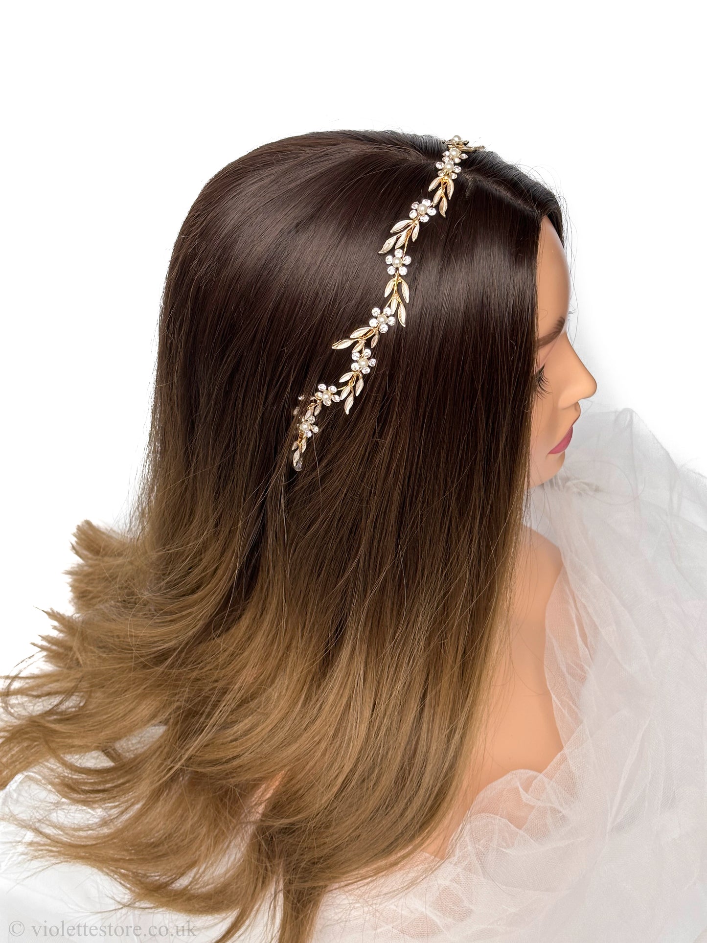 Gold Hair Vine for Wedding