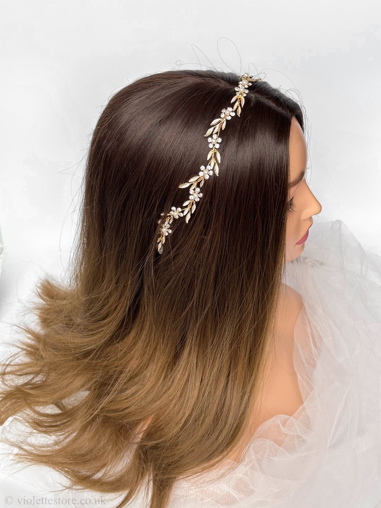 Gold Hair Vine for Wedding