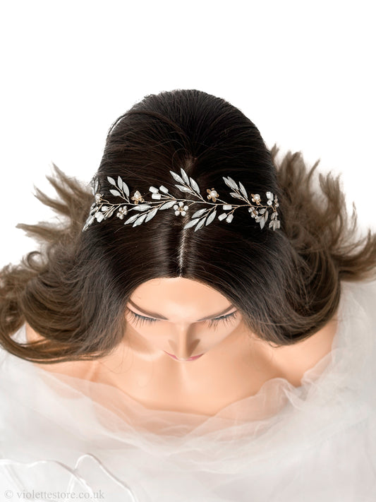 Floral Hair Vine for Bride