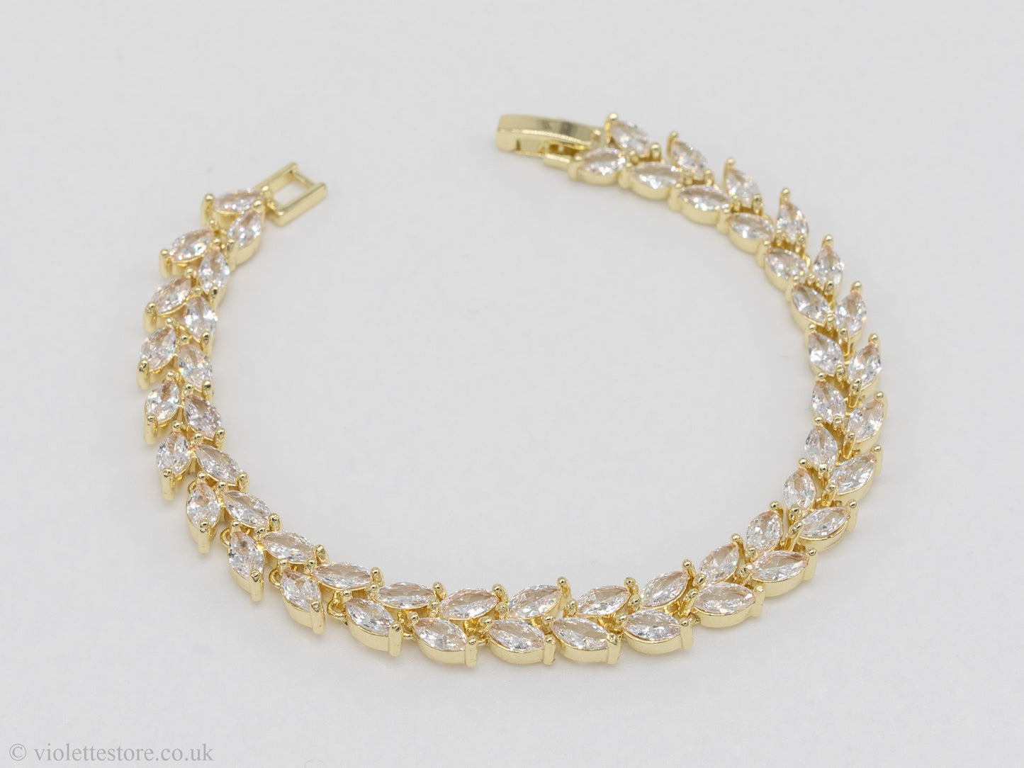 gold crystal bracelet, wedding bracelet for brides