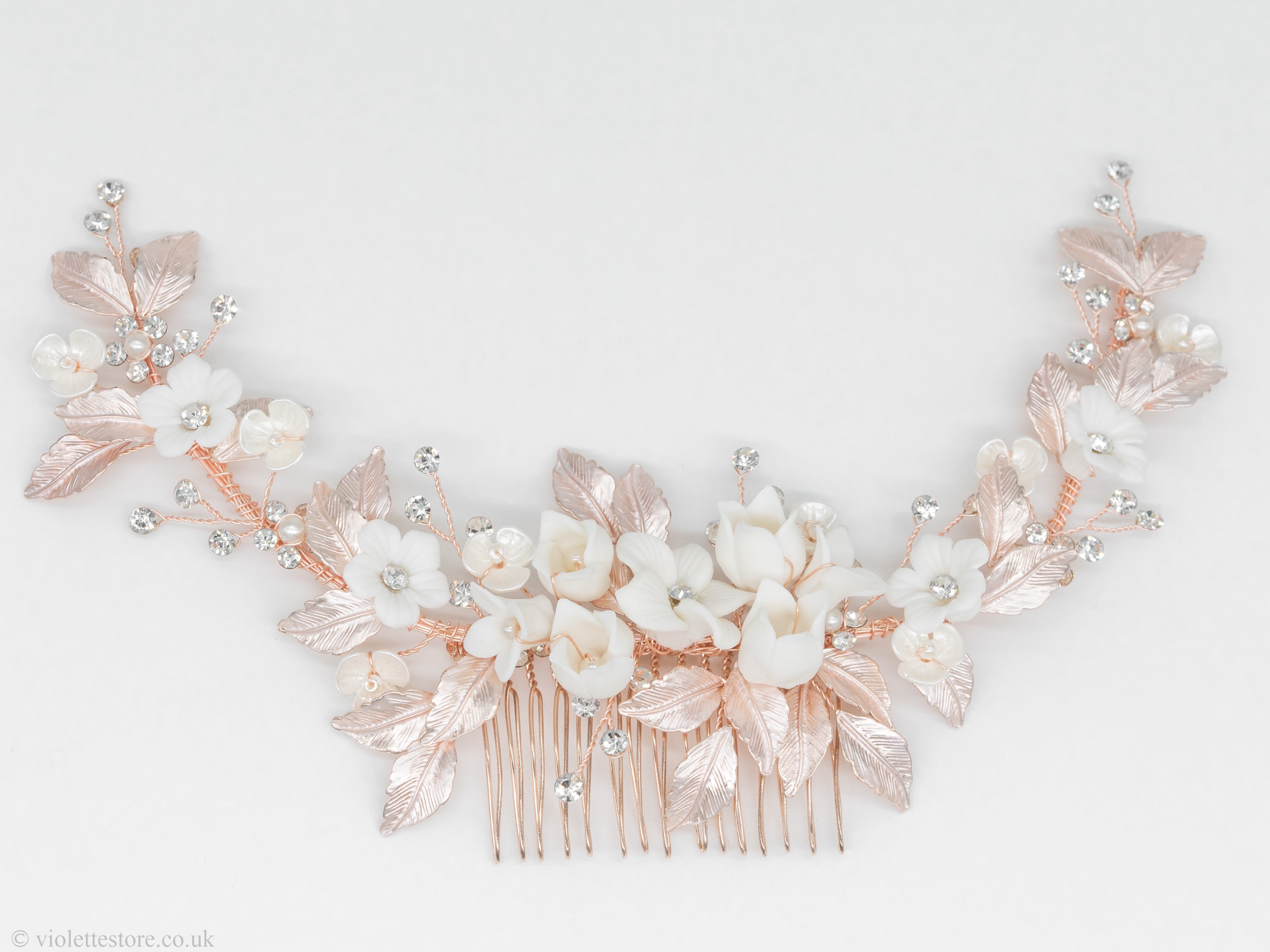 Rose gold hair clearance piece