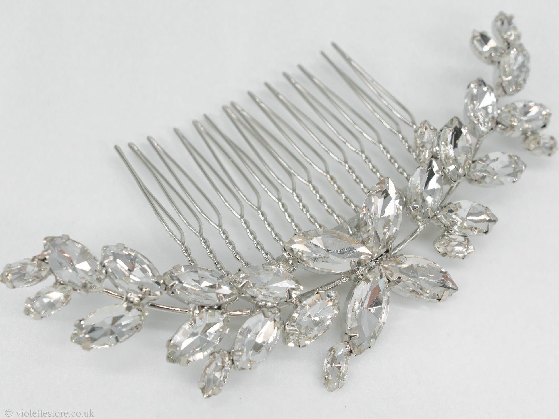 crystal hair comb for brides and bridesmaids