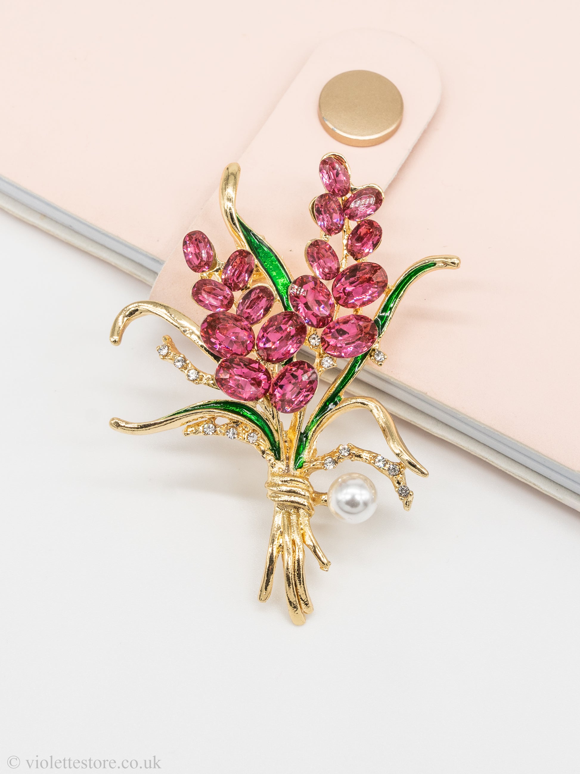 floral lady brooch