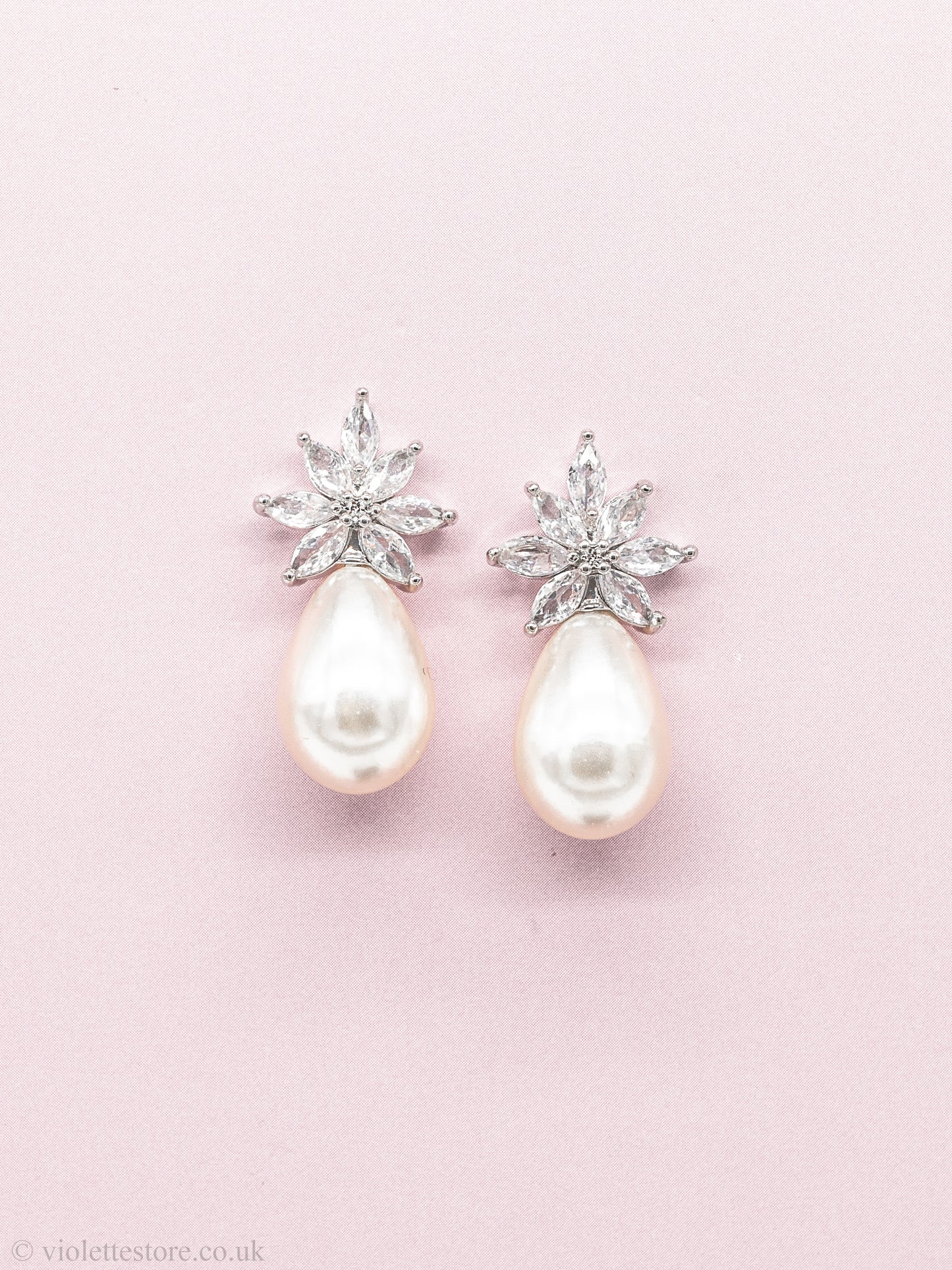 Magda Stud Pearl Earrings