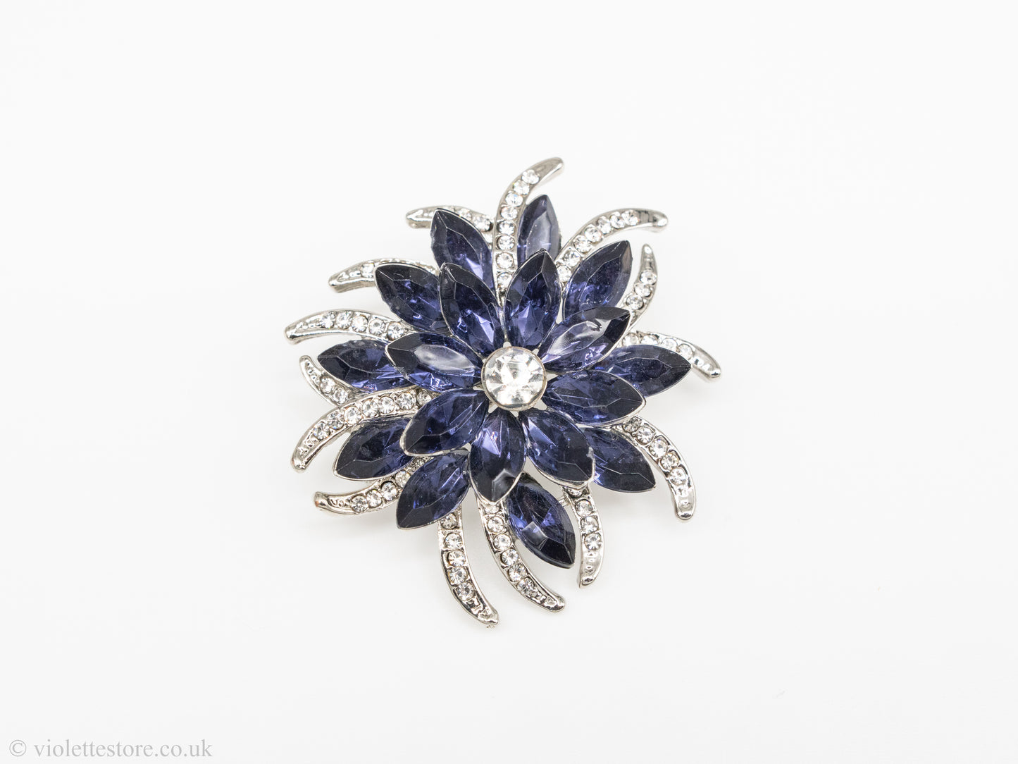 blue brooch, woman elegant brooch