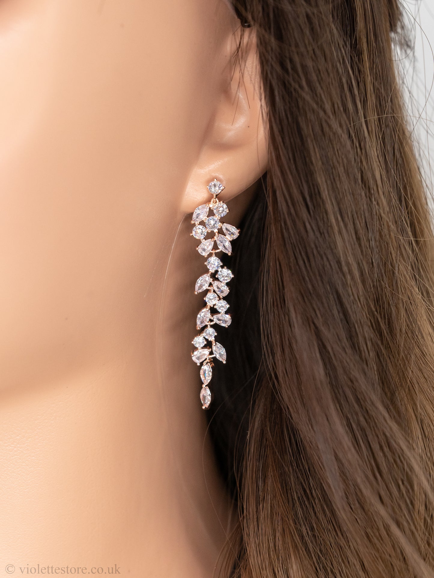 Tayla CZ long earrings