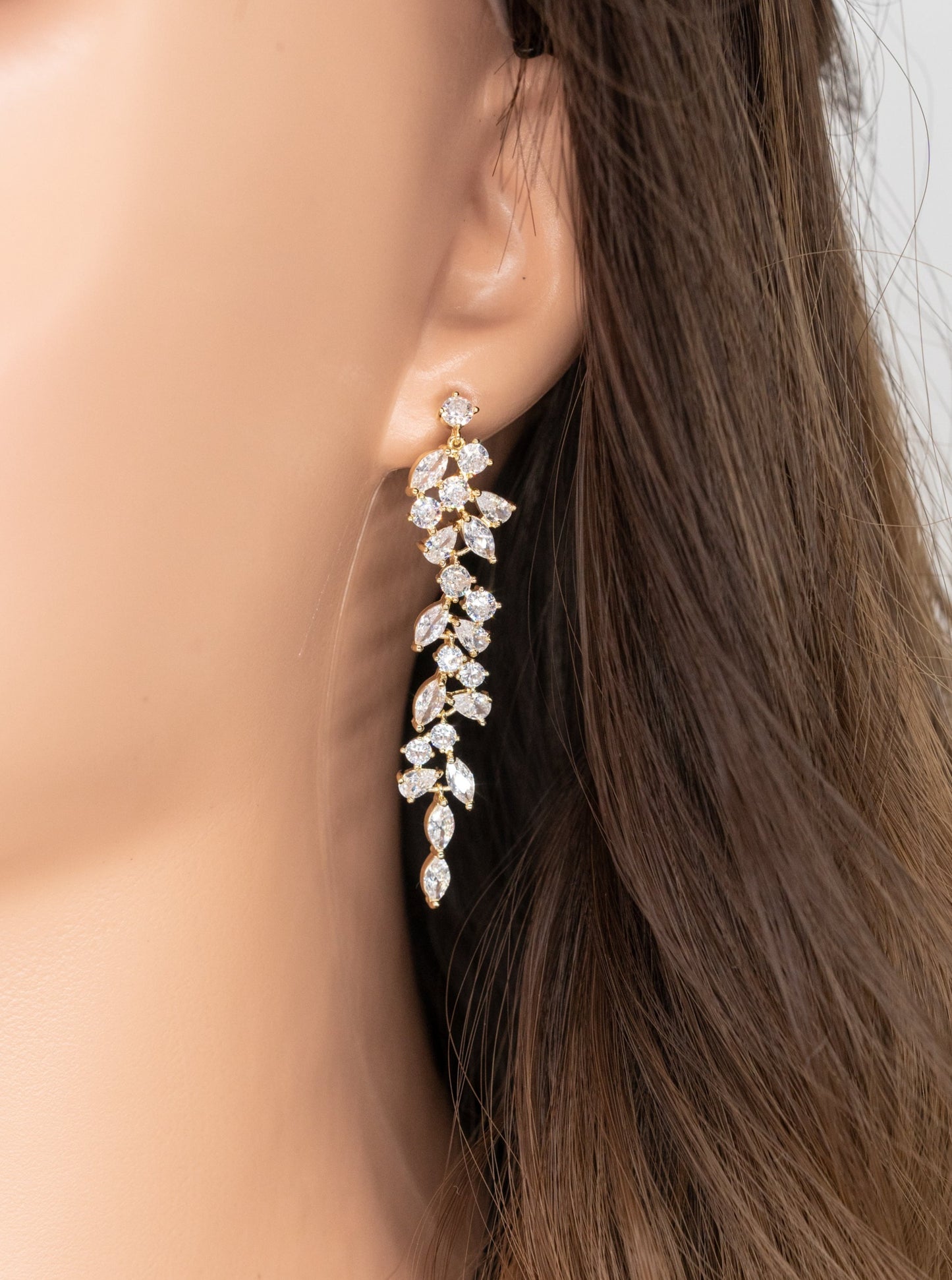 Tayla CZ long earrings